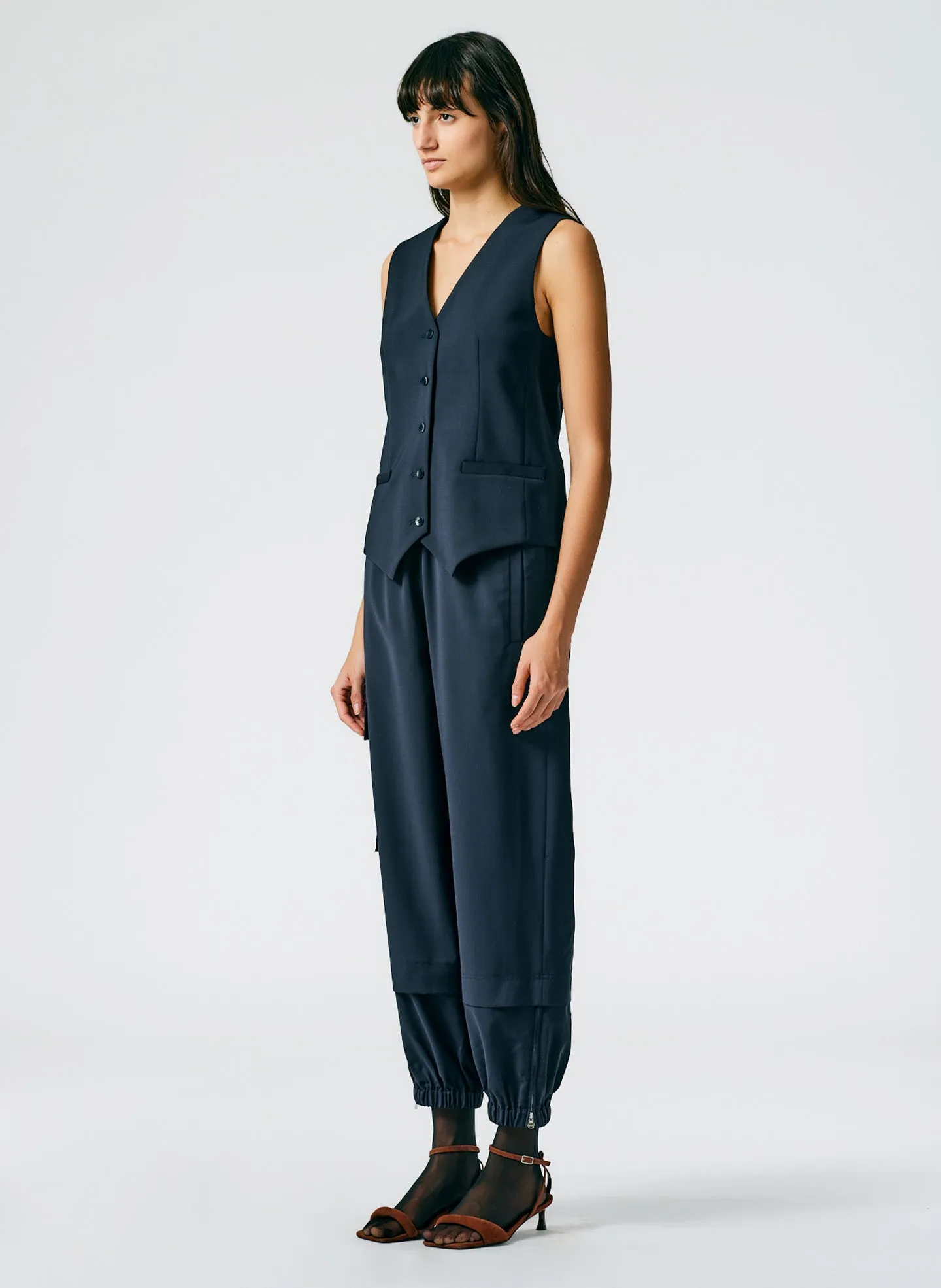 Tropical Wool Pull On Wilt Jogger - Regular sold by Tibi product image thumbnail 4