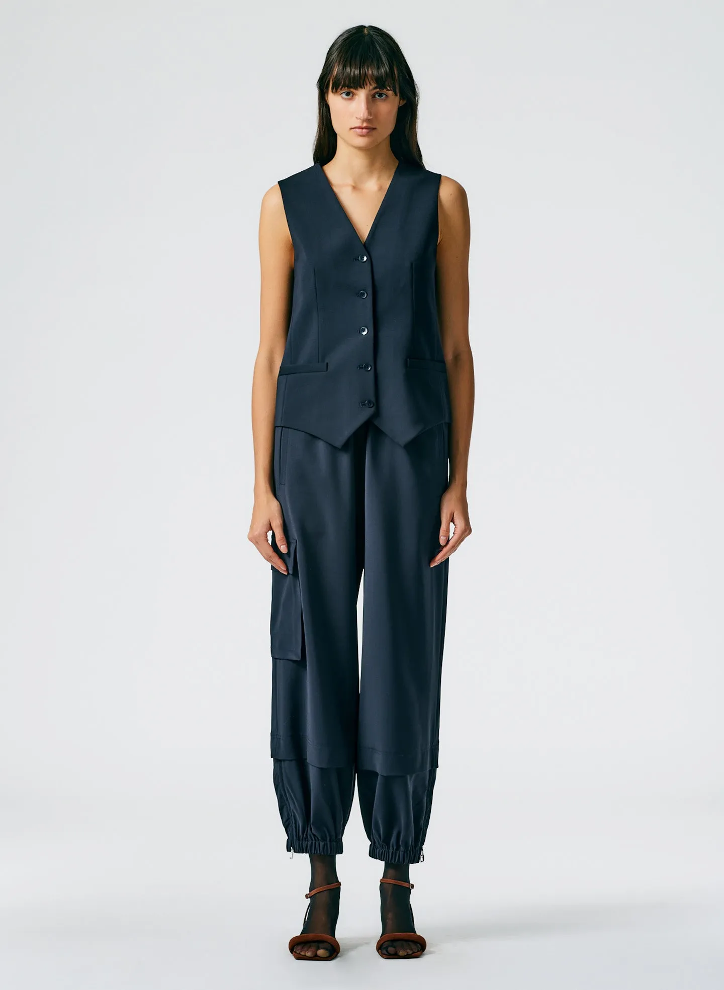 Tropical Wool Pull On Wilt Jogger - Regular sold by Tibi product image thumbnail 3