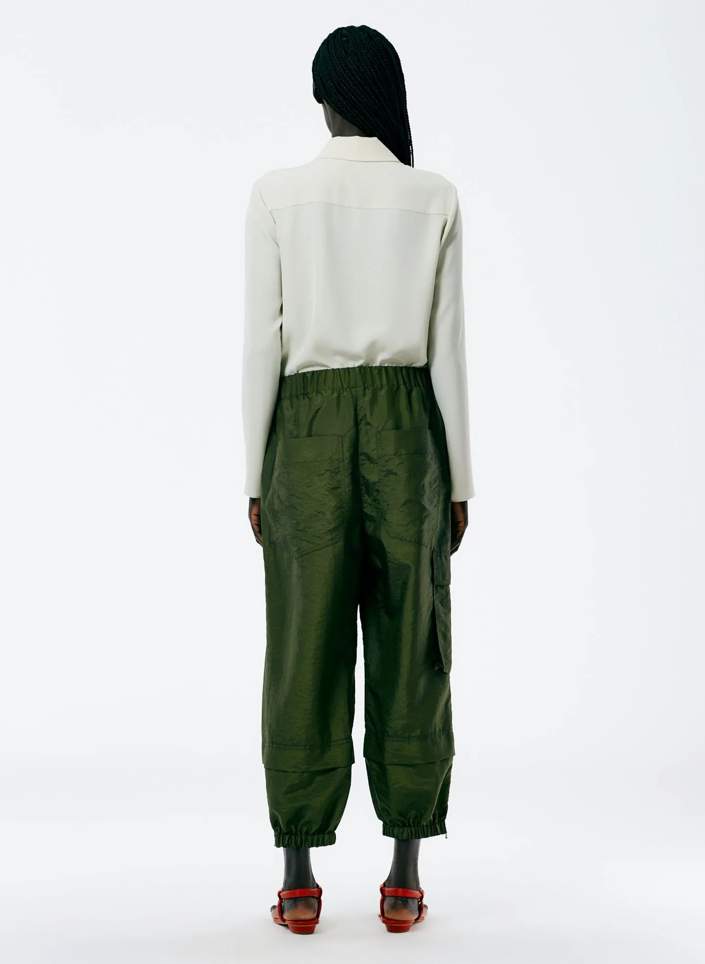 Crispy Nylon Pull On Wilt Jogger- Long sold by Tibi product image thumbnail 3