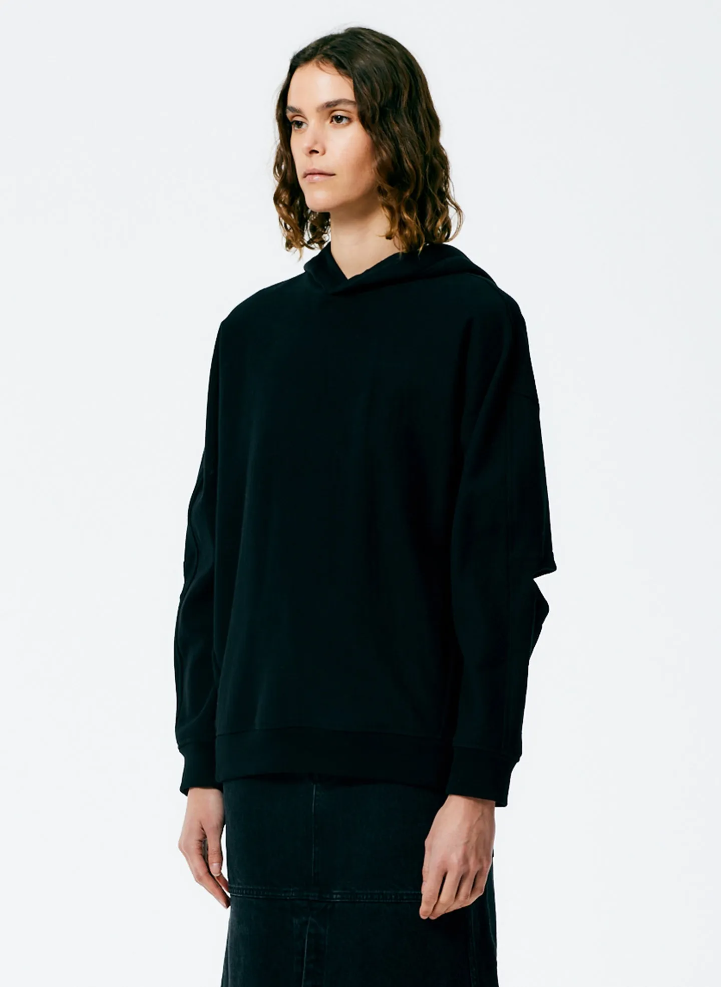 Hooded Cocoon Sweatshirt sold by Tibi product image thumbnail 3