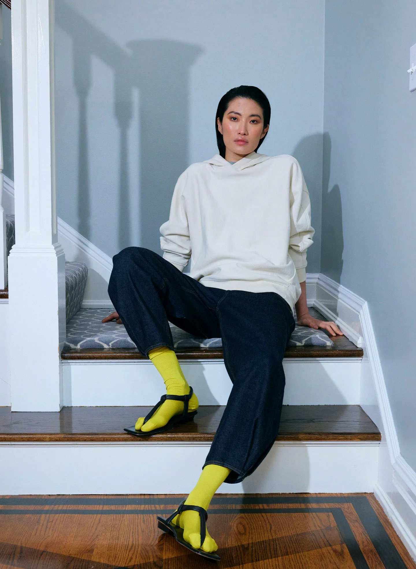 Hooded Cocoon Sweatshirt sold by Tibi product image thumbnail 2