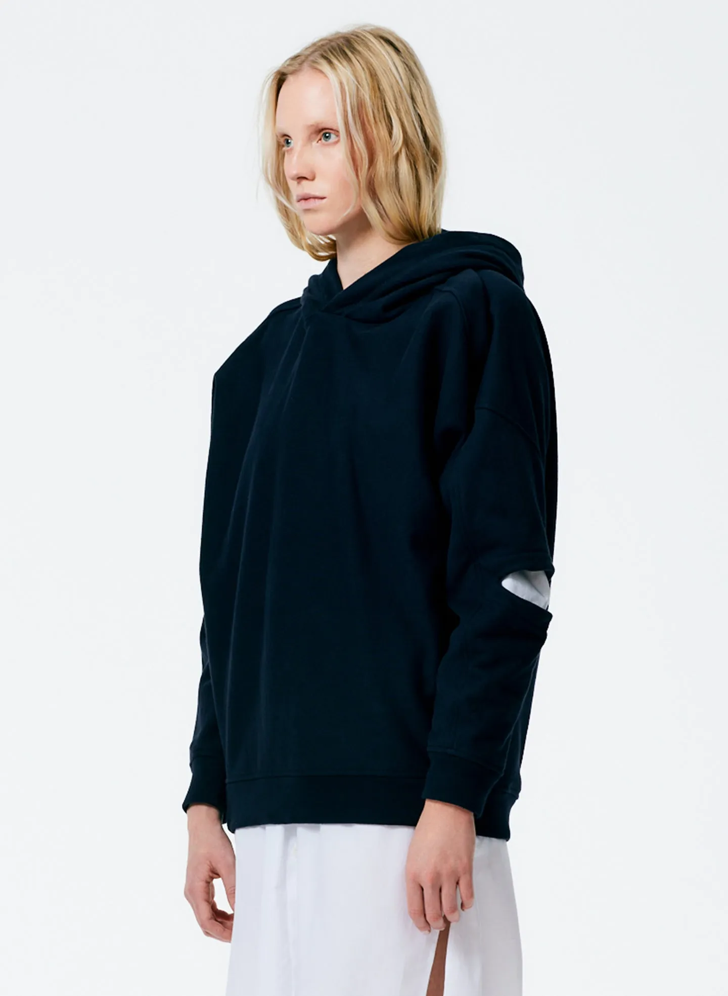 Hooded Cocoon Sweatshirt sold by Tibi product image thumbnail 3