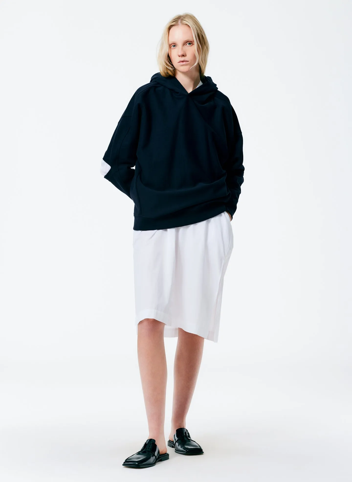 Hooded Cocoon Sweatshirt sold by Tibi product image thumbnail 4