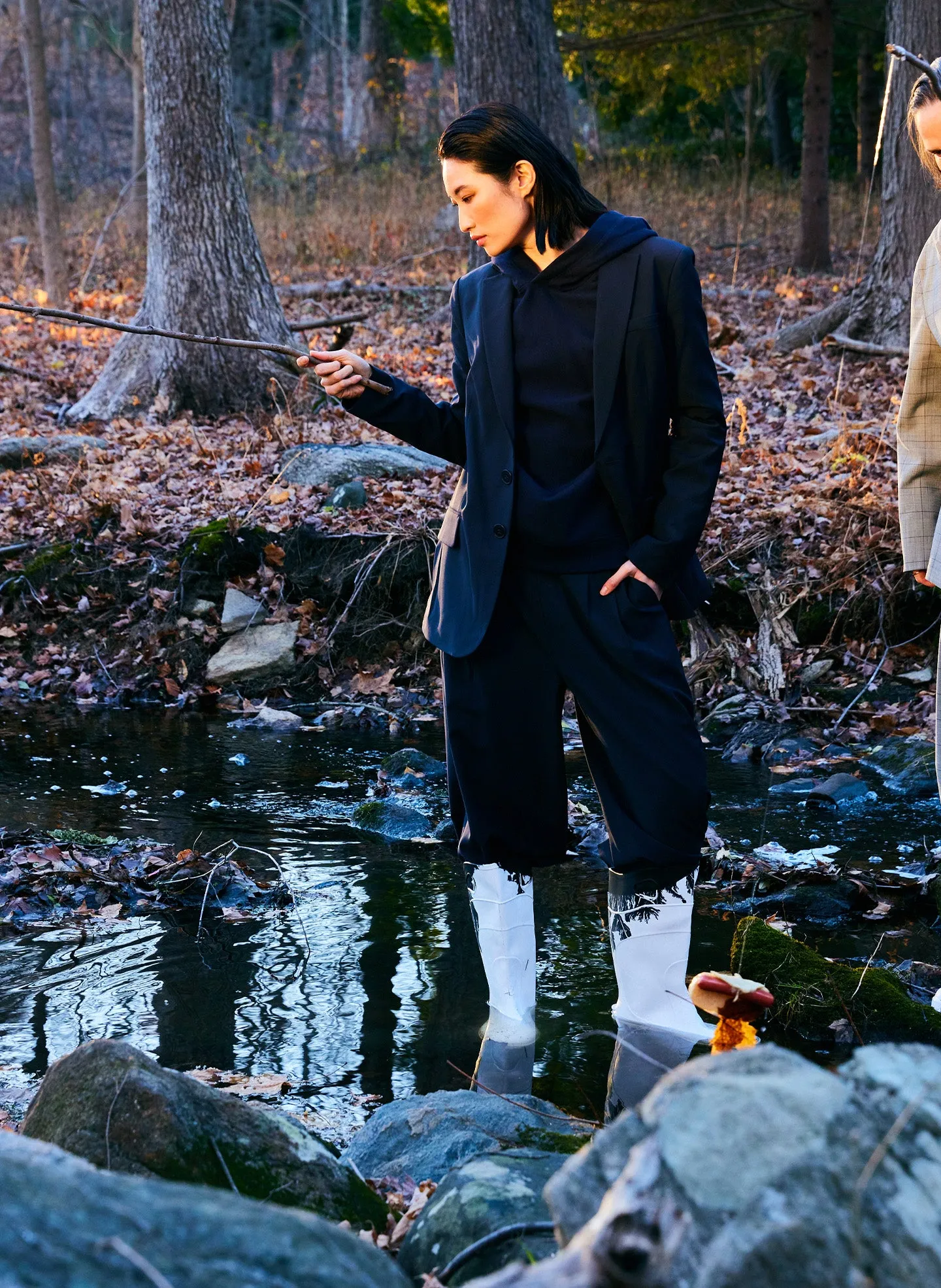 Hooded Cocoon Sweatshirt sold by Tibi product image thumbnail 2