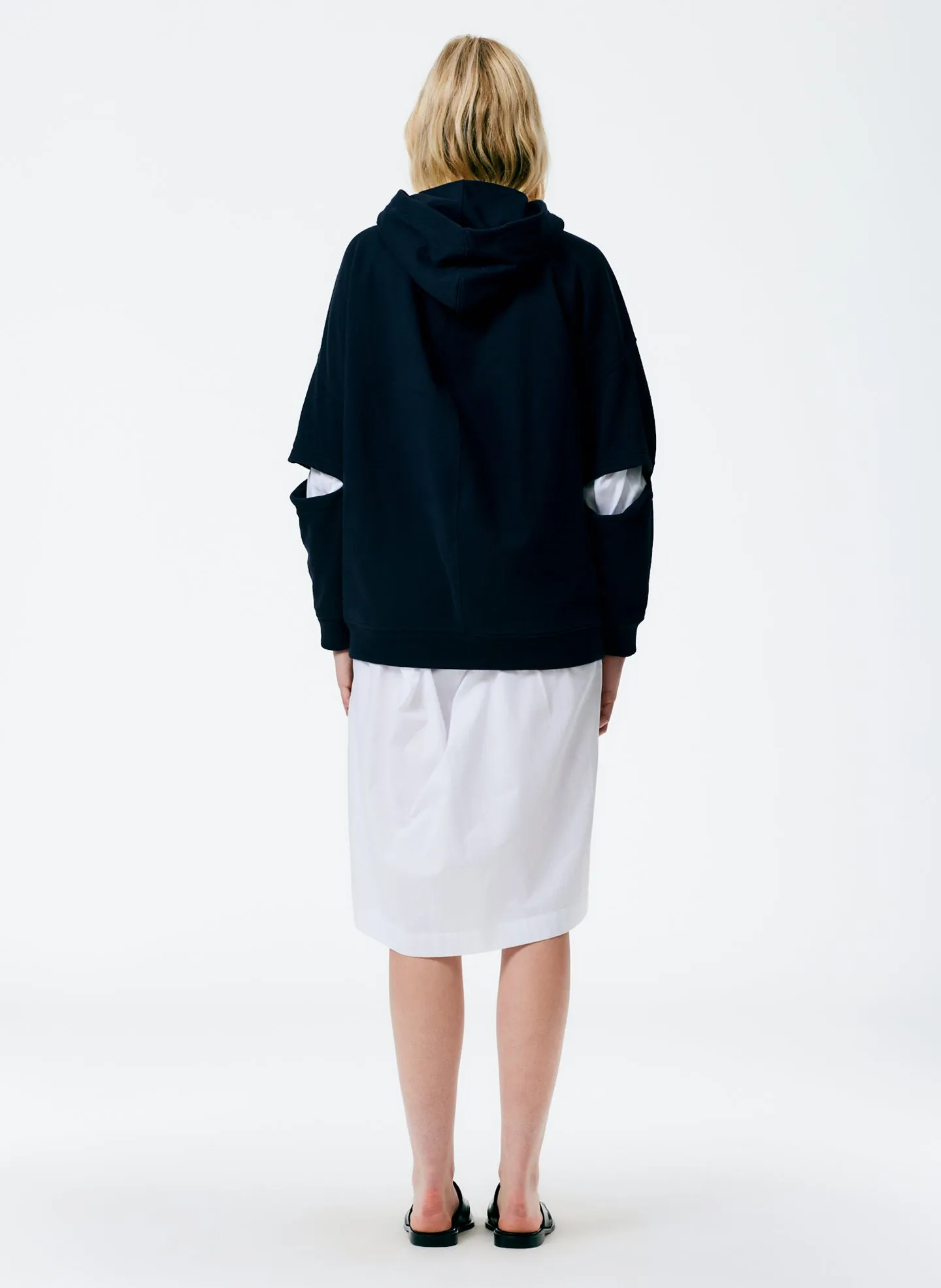 Hooded Cocoon Sweatshirt sold by Tibi product image thumbnail 5