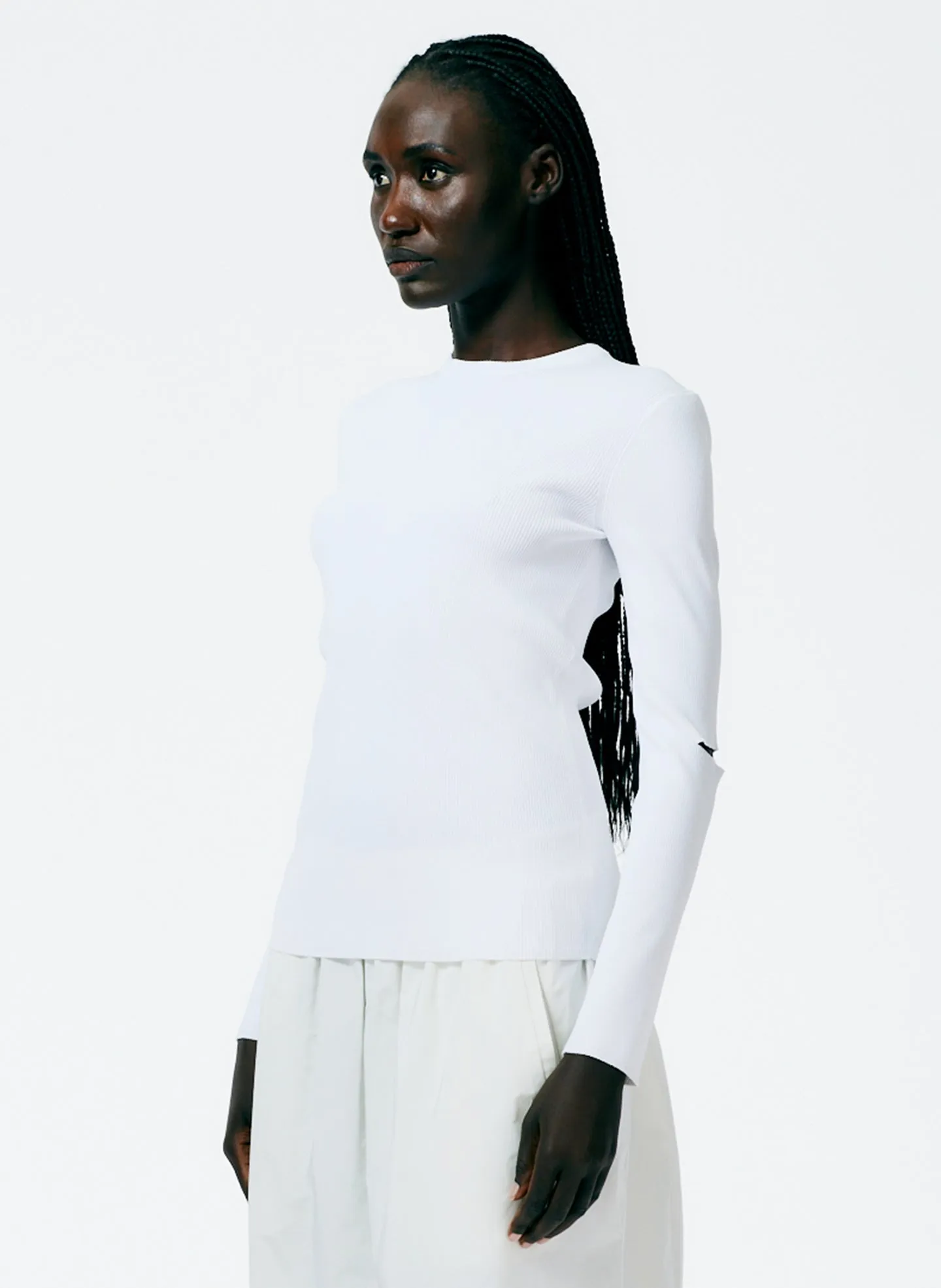 Giselle Slash Cutout Crewneck Pullover sold by Tibi product image thumbnail 2