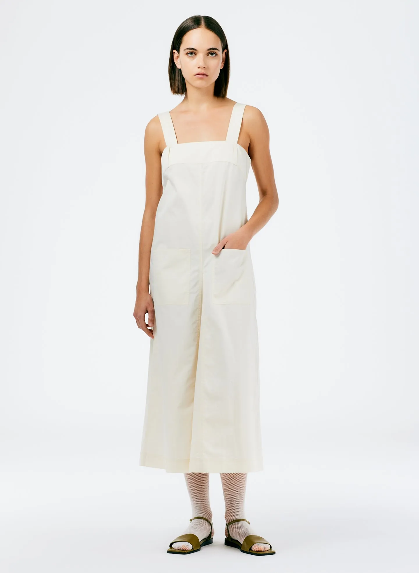 Eco Poplin Overall Midi Dress sold by Tibi