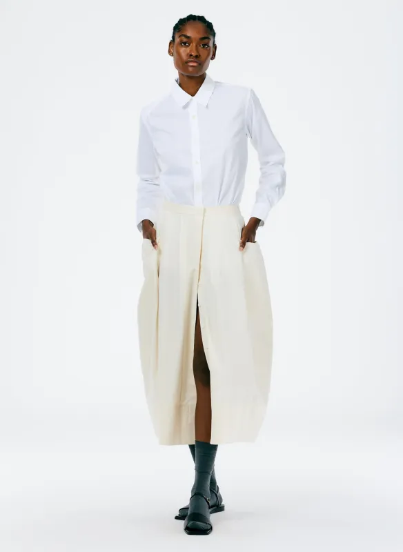 Eco Poplin Lantern Skirt made by Tibi