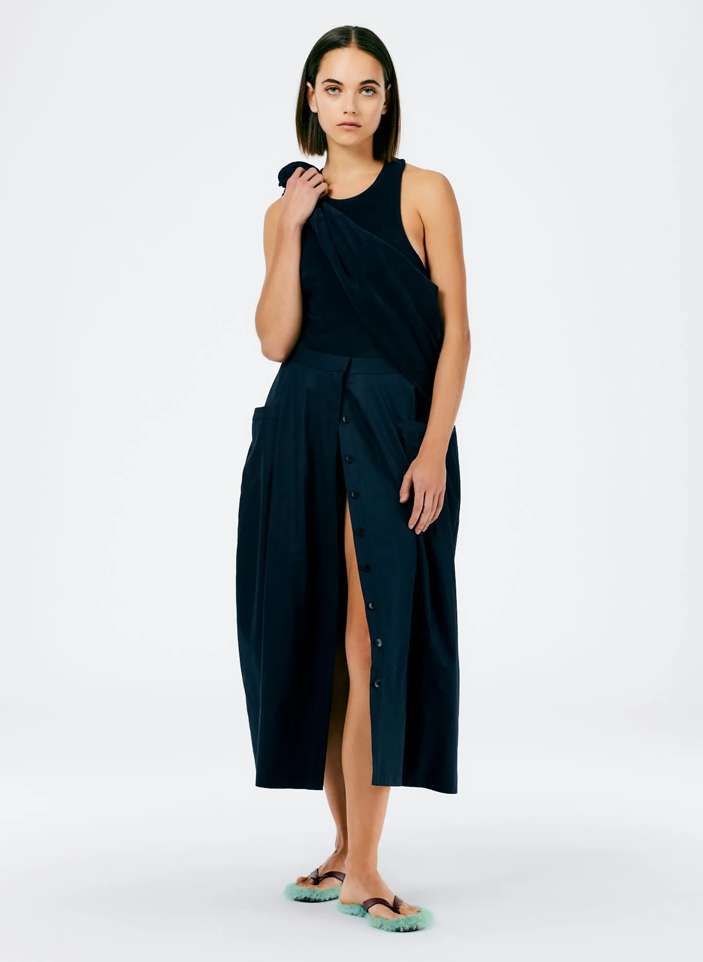 Eco Poplin Lantern Skirt sold by Tibi product image thumbnail 4