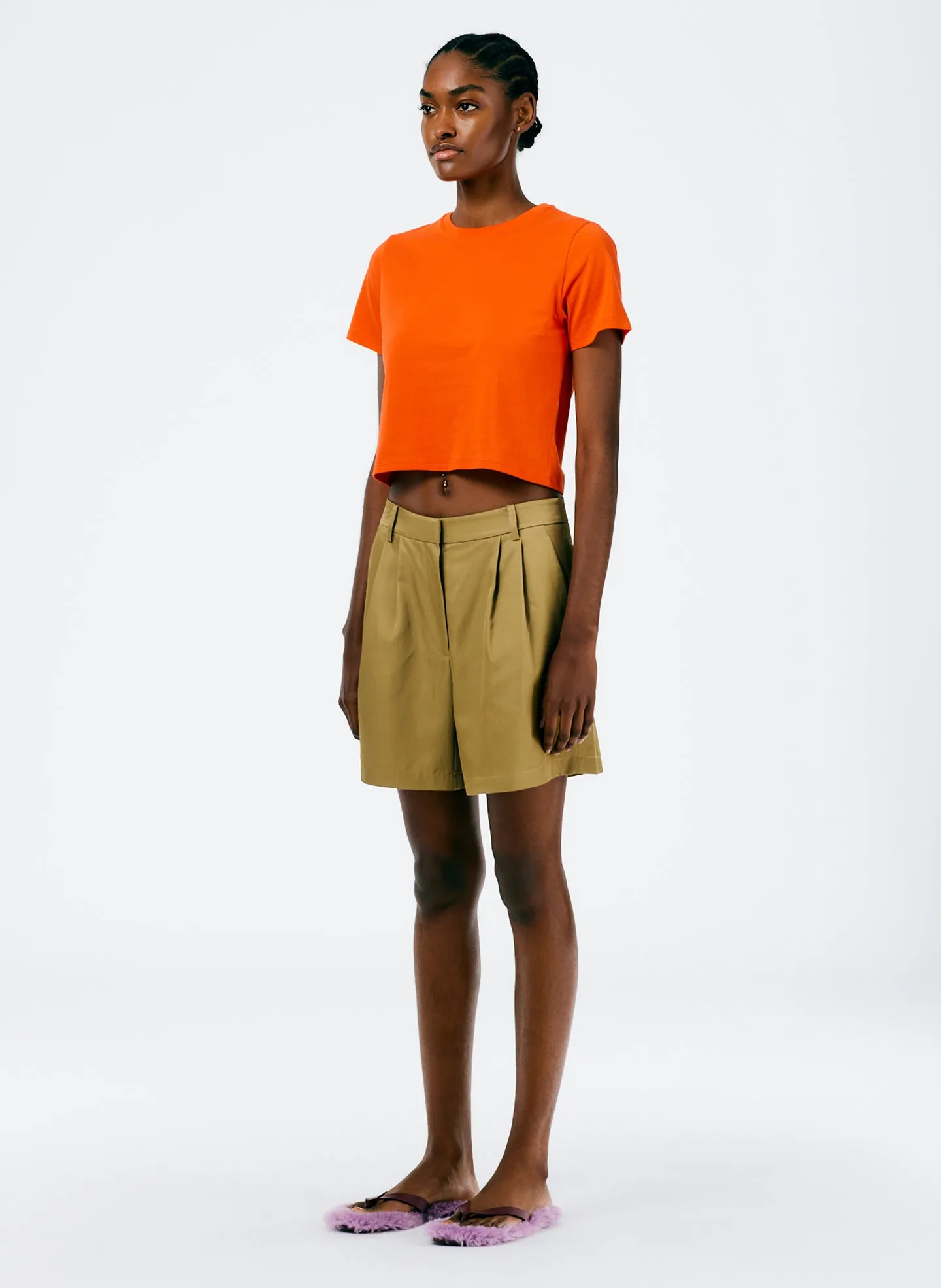 Drapey Suiting Pleated Short sold by Tibi product image thumbnail 3