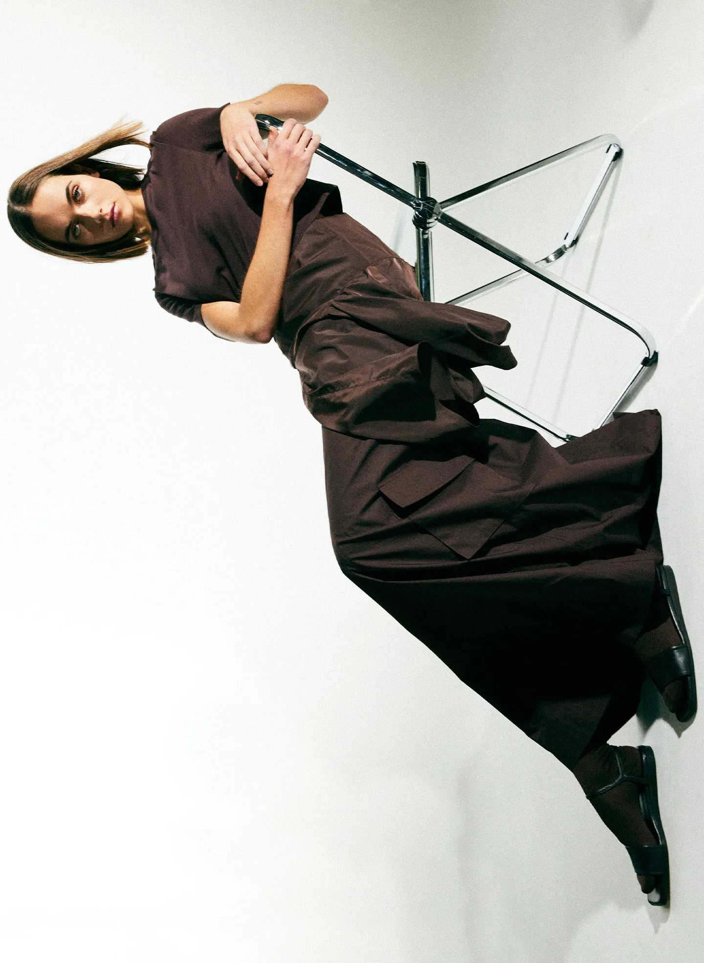 Vintage Cotton Pull On Cargo Godet Skirt sold by Tibi product image thumbnail 2