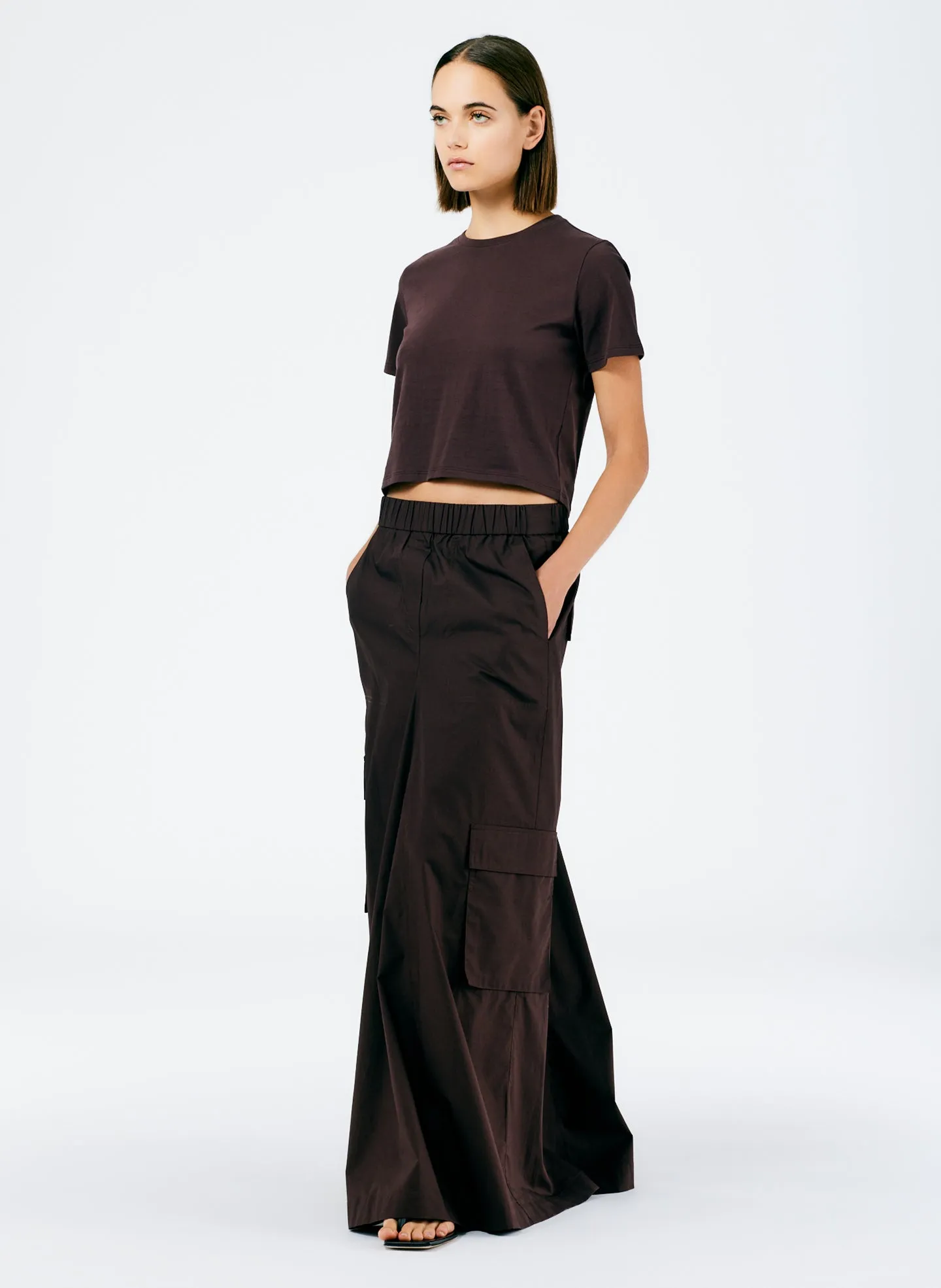 Vintage Cotton Pull On Cargo Godet Skirt sold by Tibi product image thumbnail 3