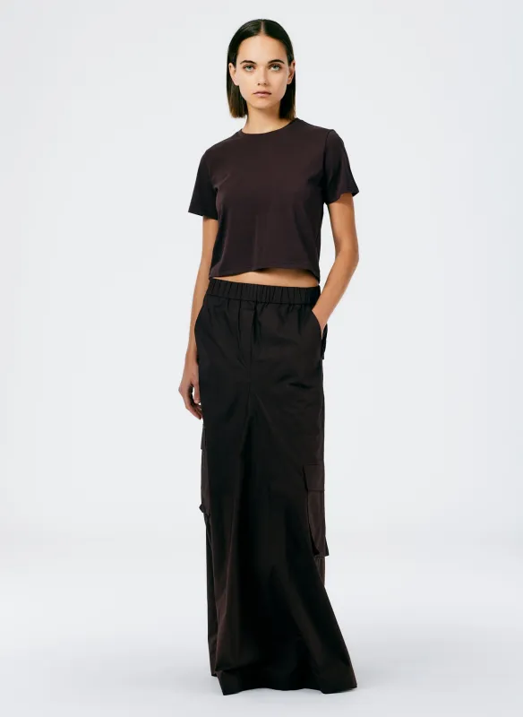 Vintage Cotton Pull On Cargo Godet Skirt sold by Tibi