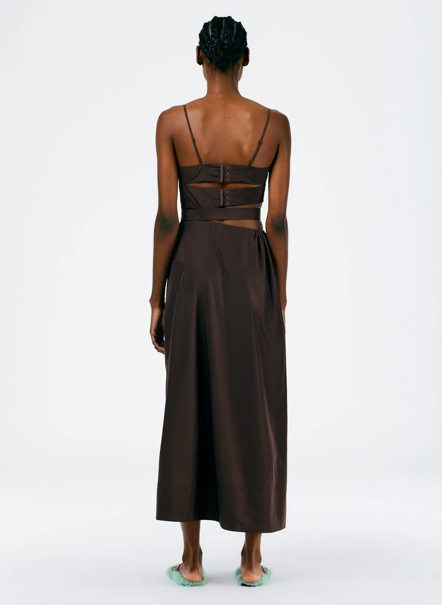 Italian Sporty Nylon Strappy Cut Out Dress sold by Tibi product image thumbnail 4