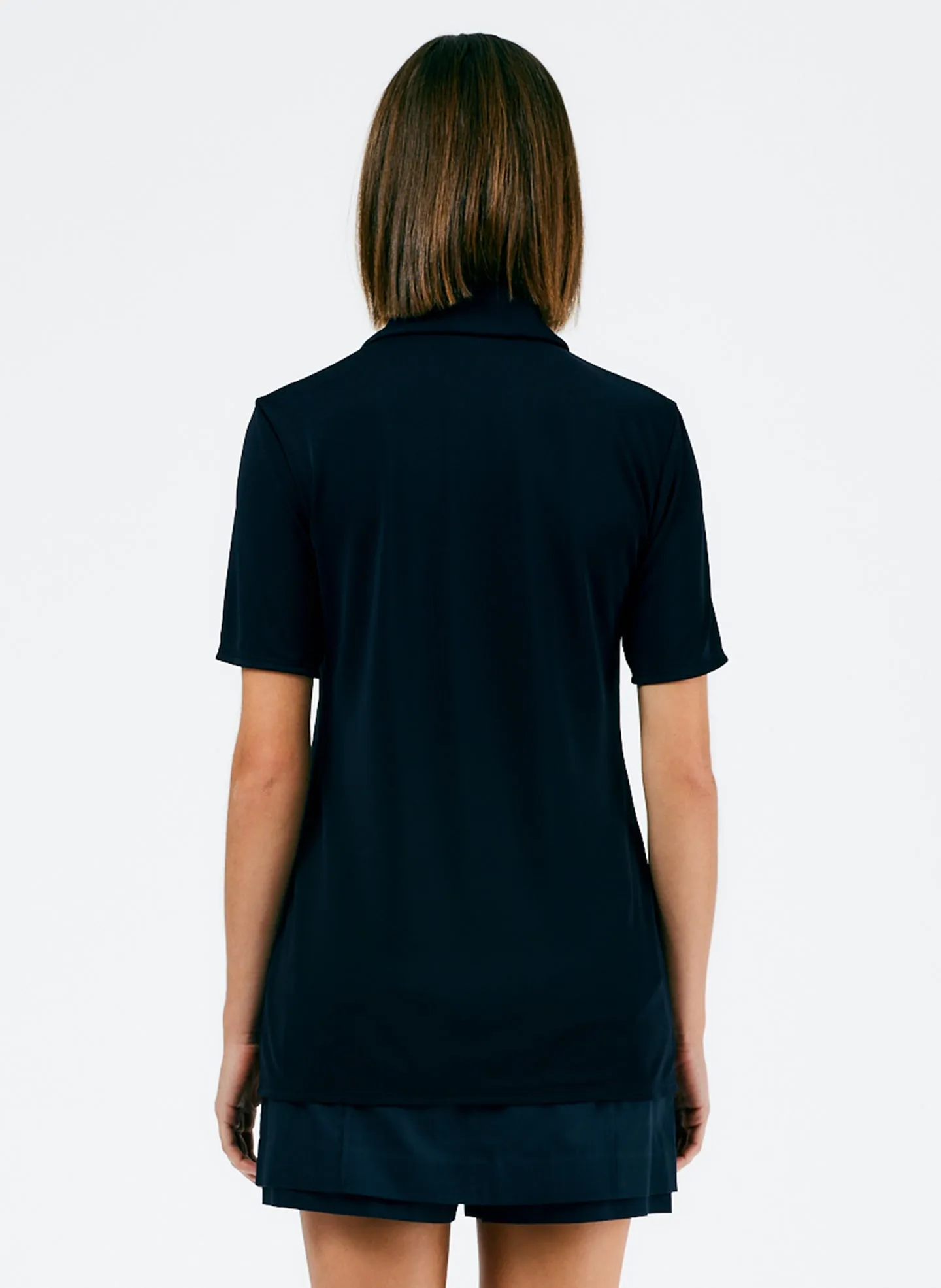 Harlow Jersey Slim Short Sleeve Shirt sold by Tibi product image thumbnail 4