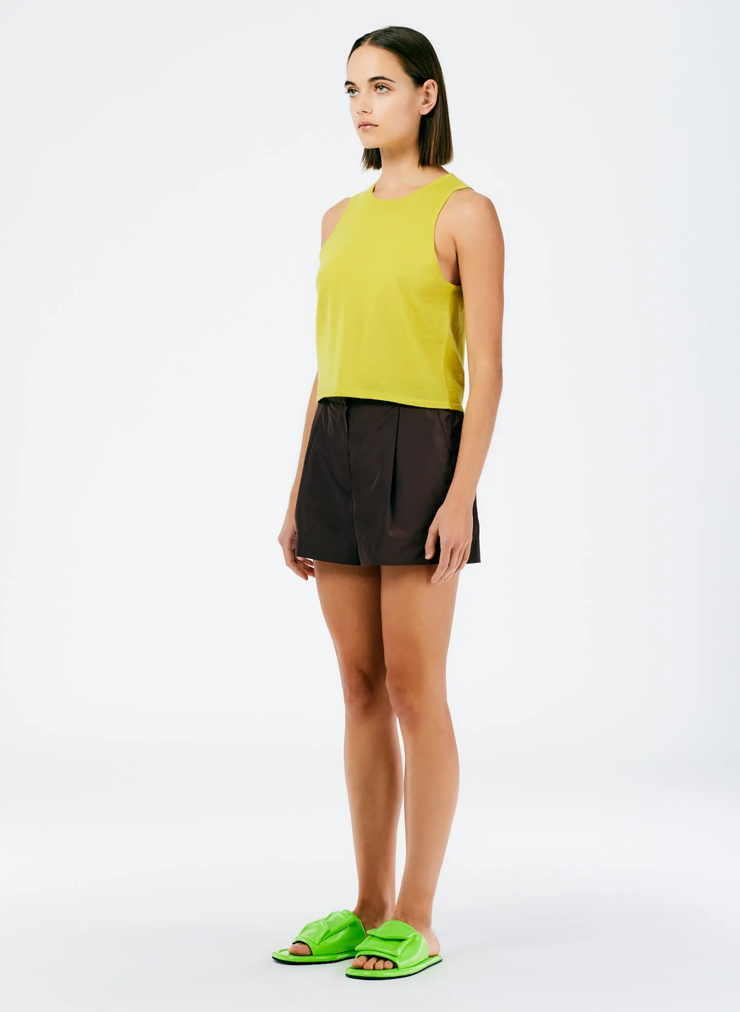 Italian Sporty Nylon Pleated Short sold by Tibi product image thumbnail 2