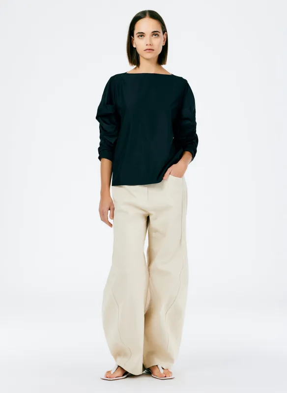 Garment Dyed Stretch Twill Sid Jean - Petite made by Tibi