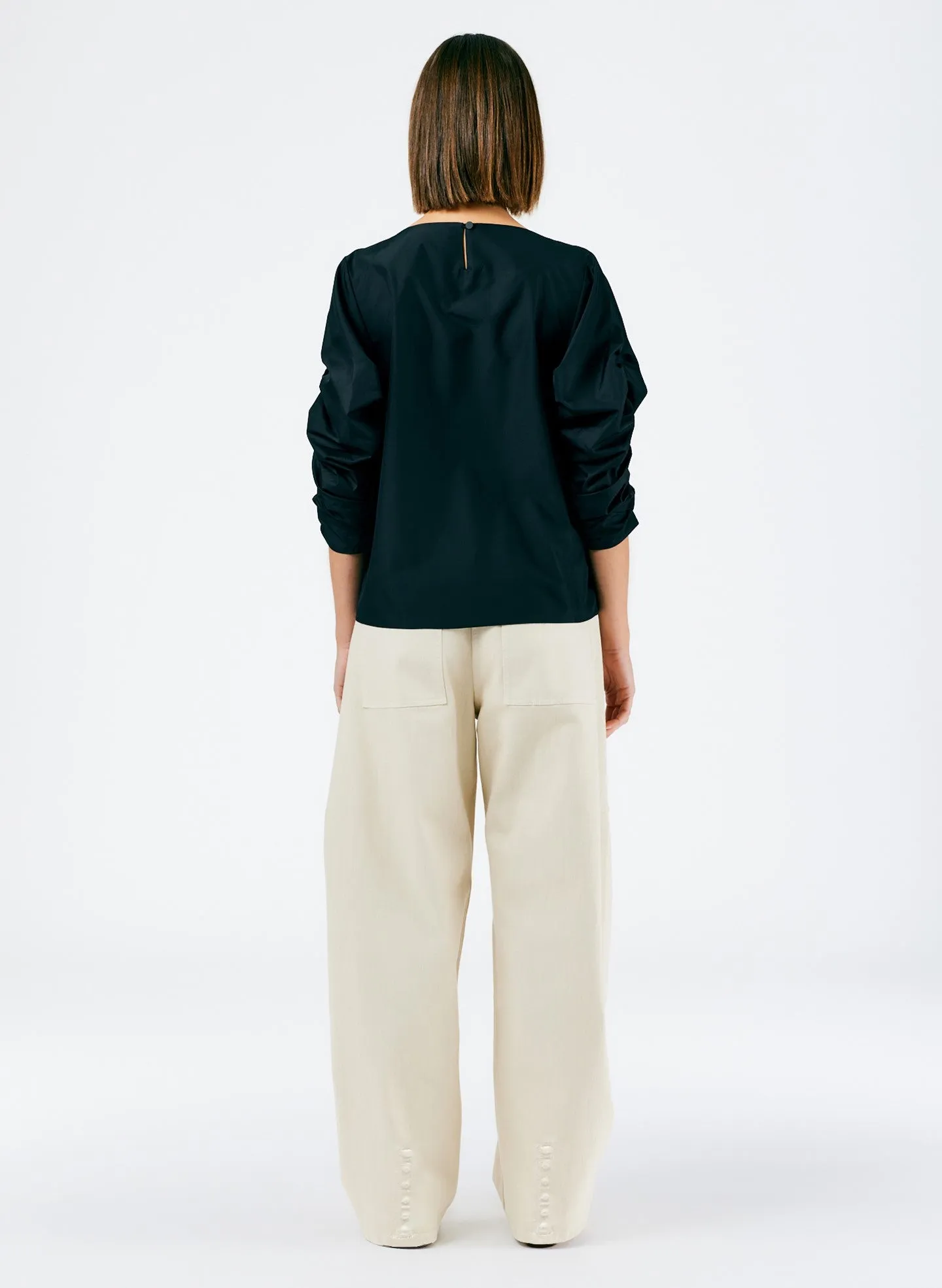 Garment Dyed Stretch Twill Sid Jean - Regular sold by Tibi product image thumbnail 4