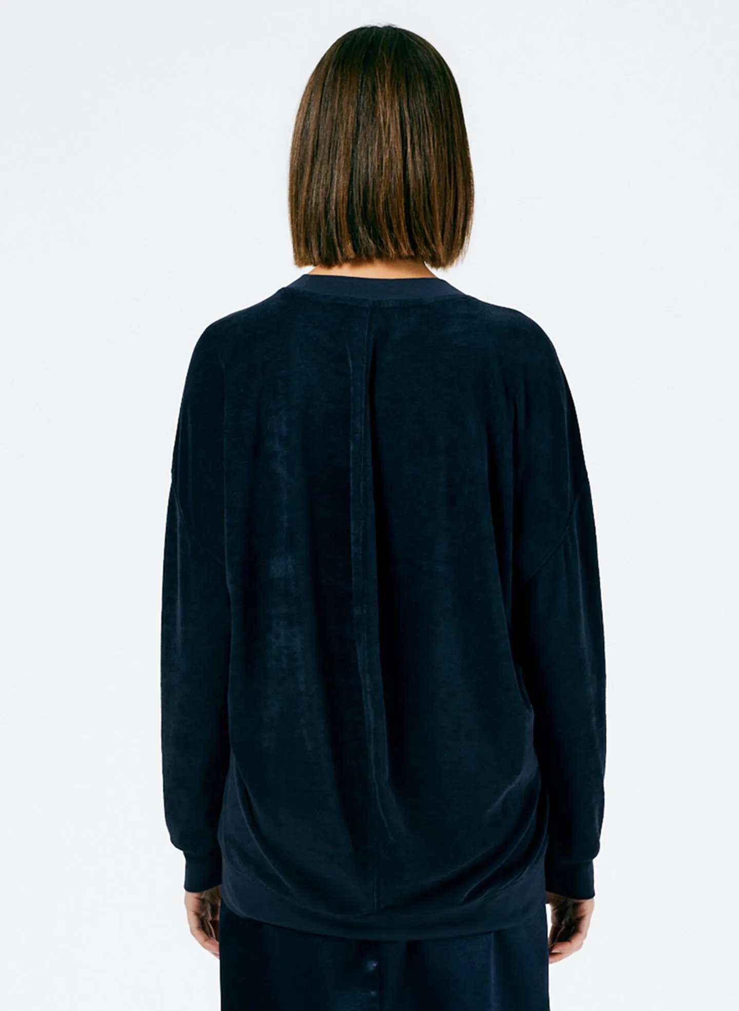 Summer Terry Crewneck Sweatshirt sold by Tibi product image thumbnail 3