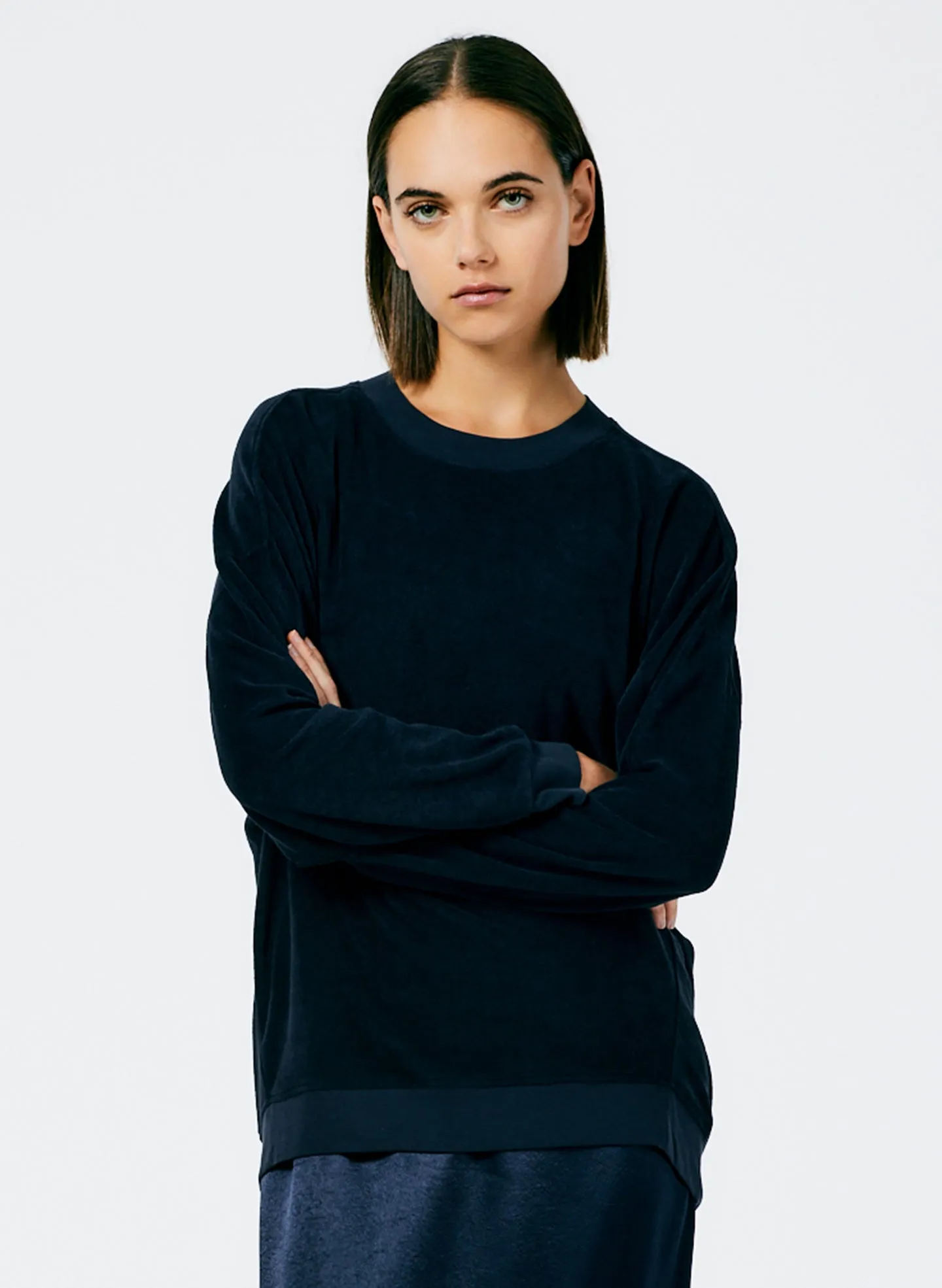 Summer Terry Crewneck Sweatshirt sold by Tibi