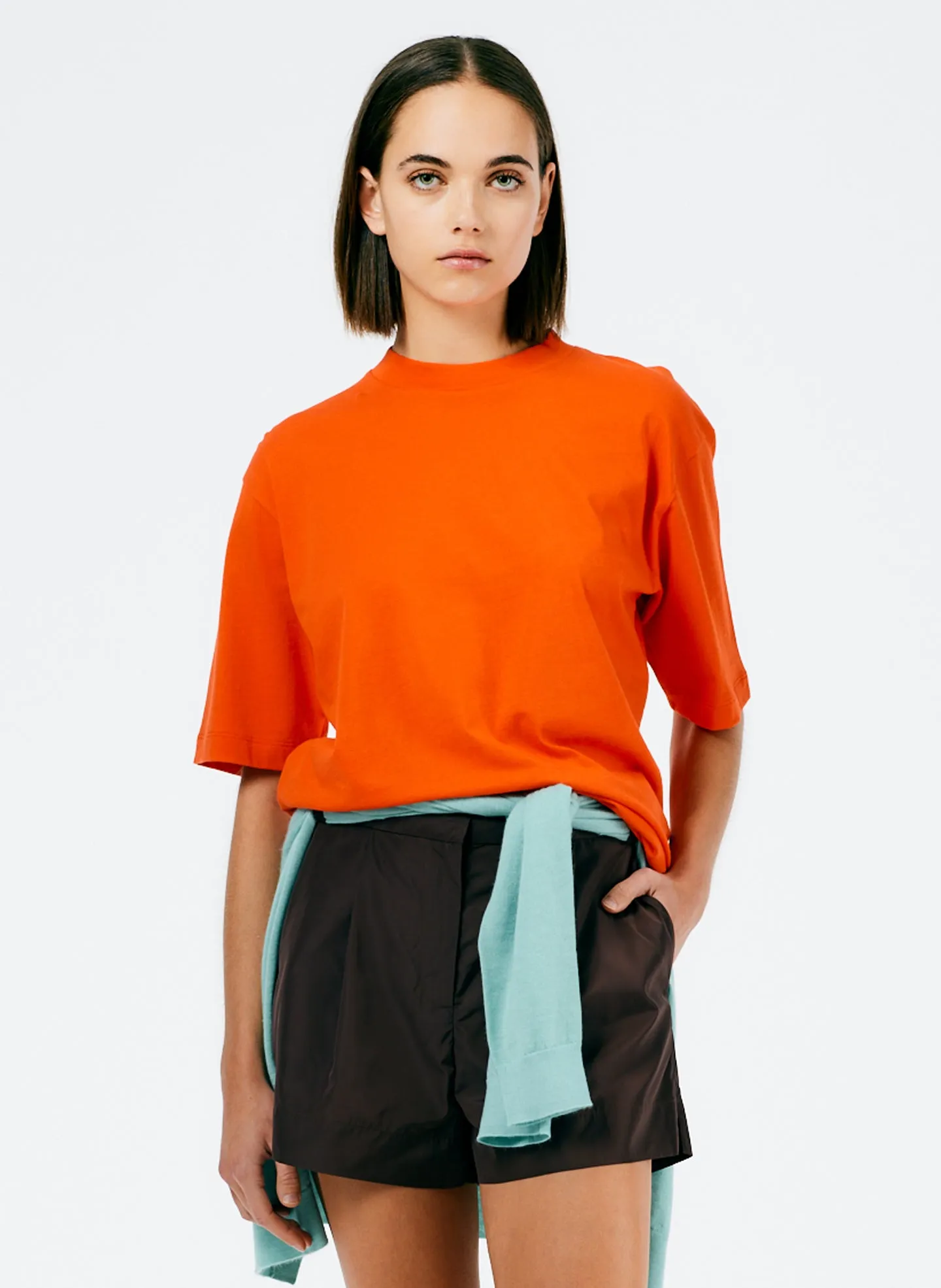 Mock Neck Unisex T-Shirt sold by Tibi