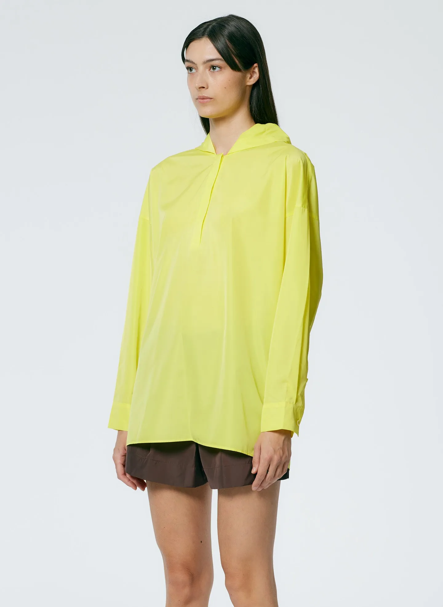 Italian Sporty Nylon Hoodie With Cocoon Back sold by Tibi product image thumbnail 2