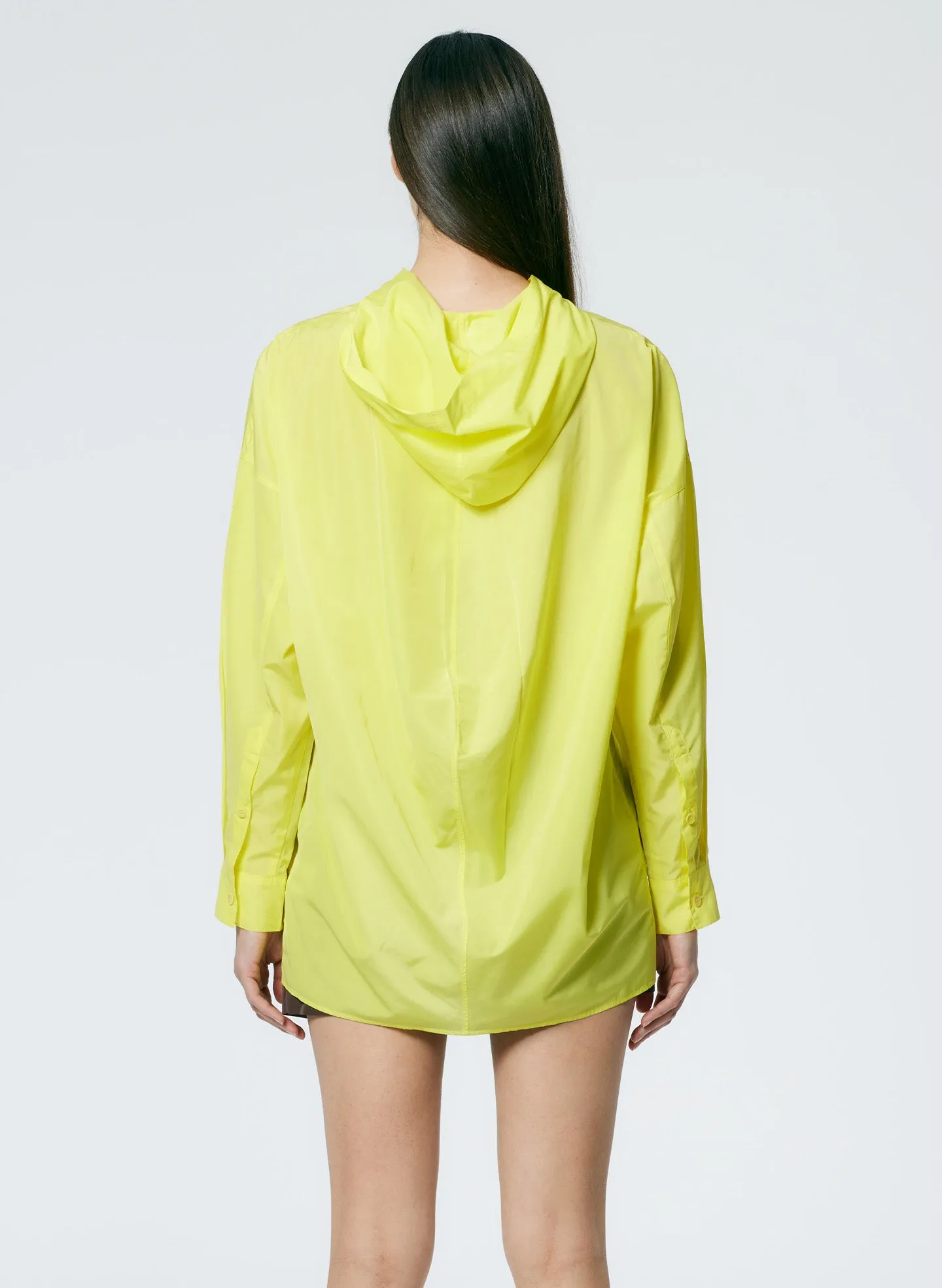 Italian Sporty Nylon Hoodie With Cocoon Back sold by Tibi product image thumbnail 3