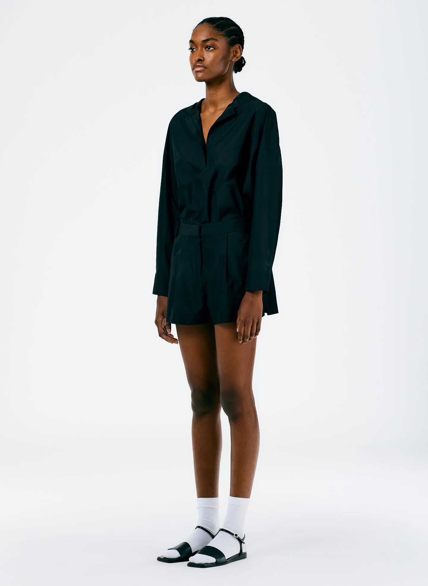 Italian Sporty Nylon Pleated Short sold by Tibi product image thumbnail 3