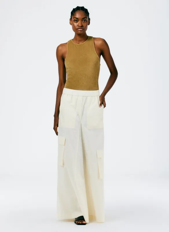 Vintage Cotton Pull On Cargo Godet Skirt sold by Tibi