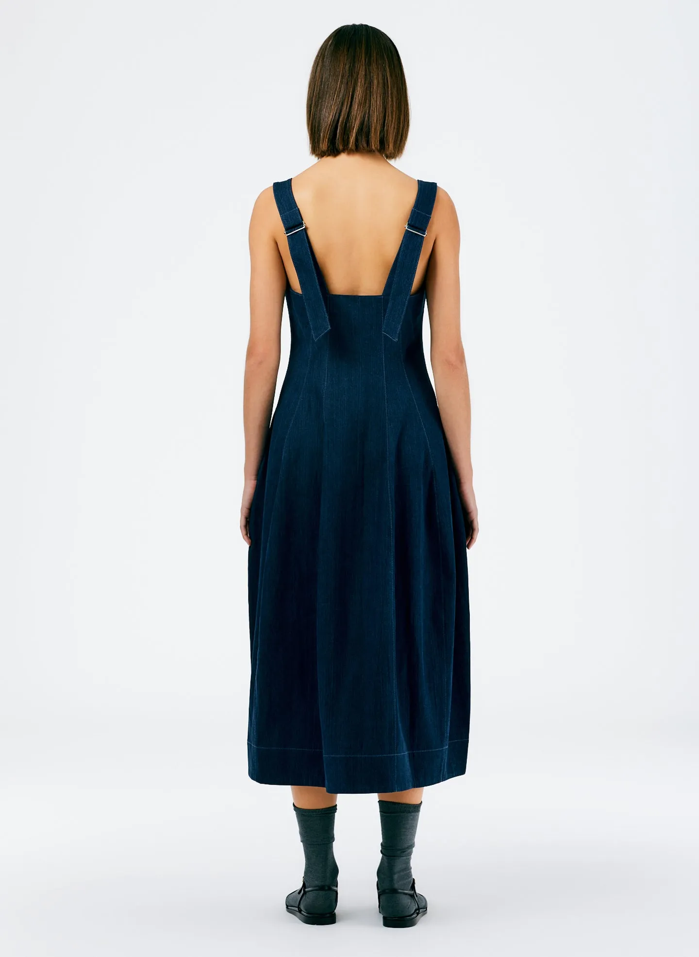 Enzyme Washed Summer Denim Dress sold by Tibi product image thumbnail 4