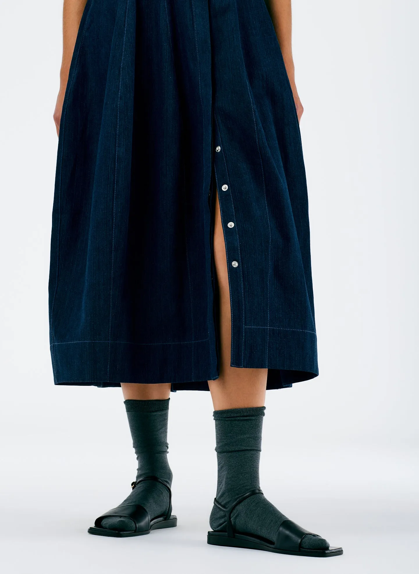 Enzyme Washed Summer Denim Dress sold by Tibi product image thumbnail 2