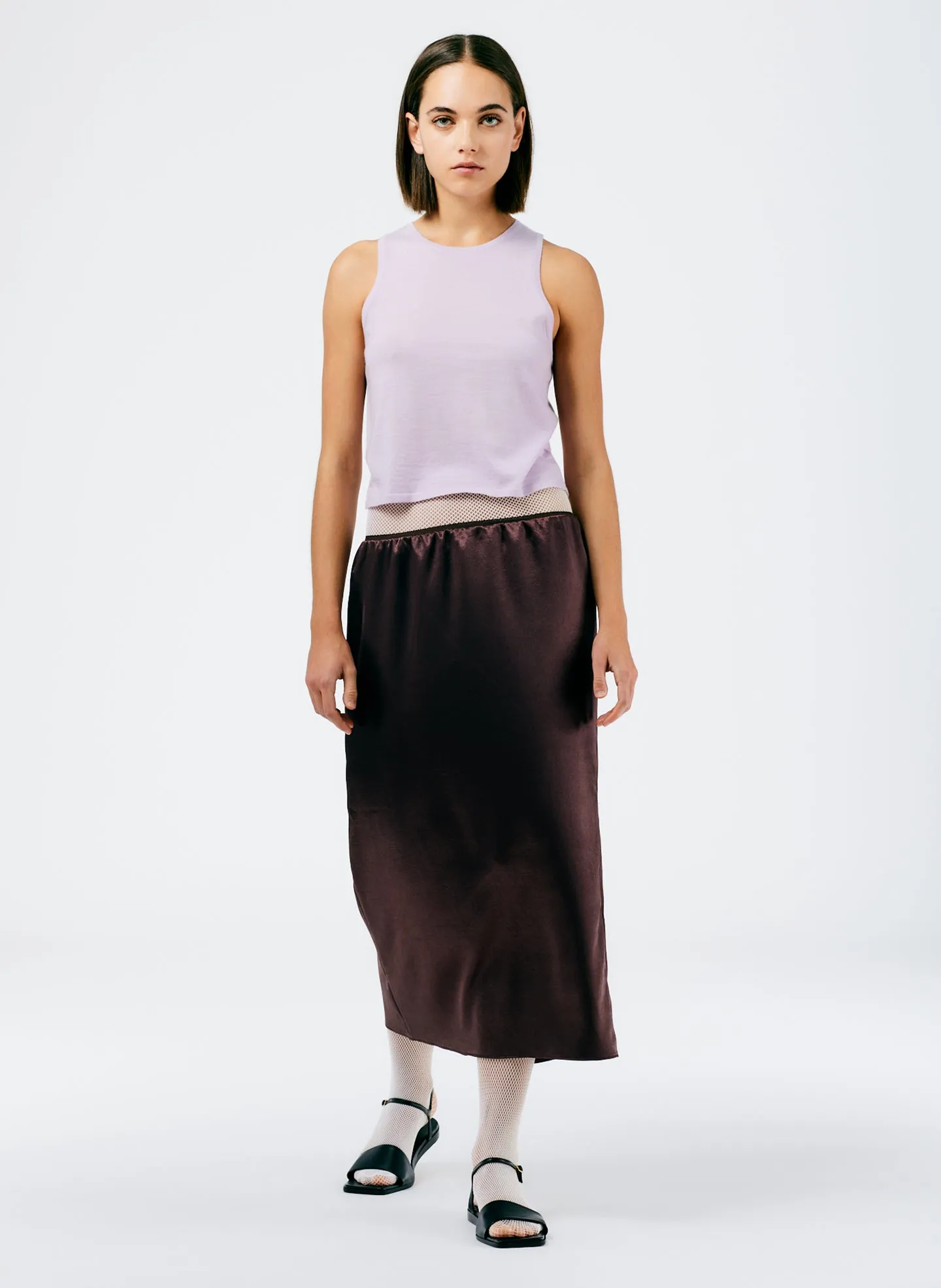 Summer Satin Slip Skirt sold by Tibi