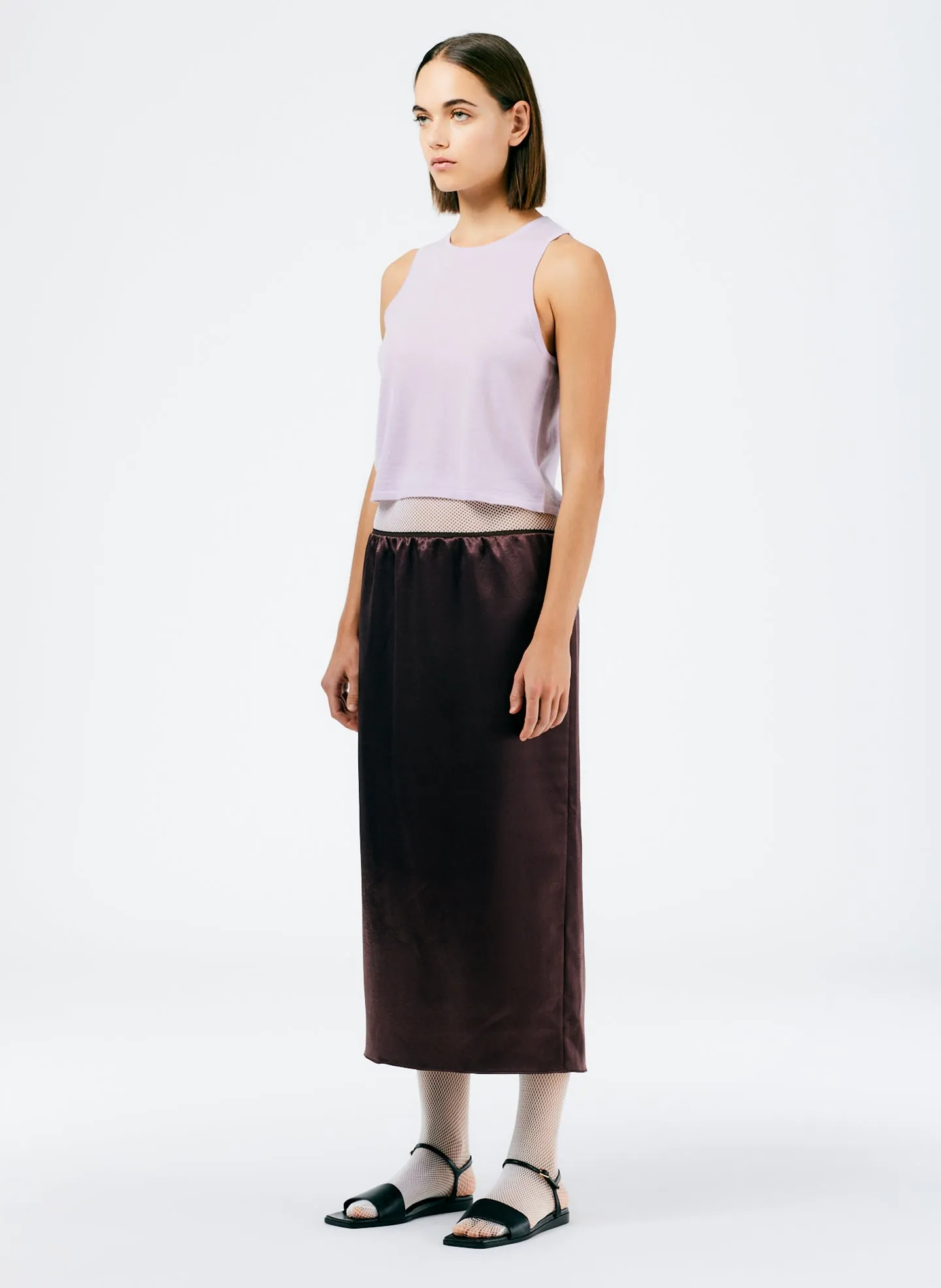 Summer Satin Slip Skirt sold by Tibi product image thumbnail 3