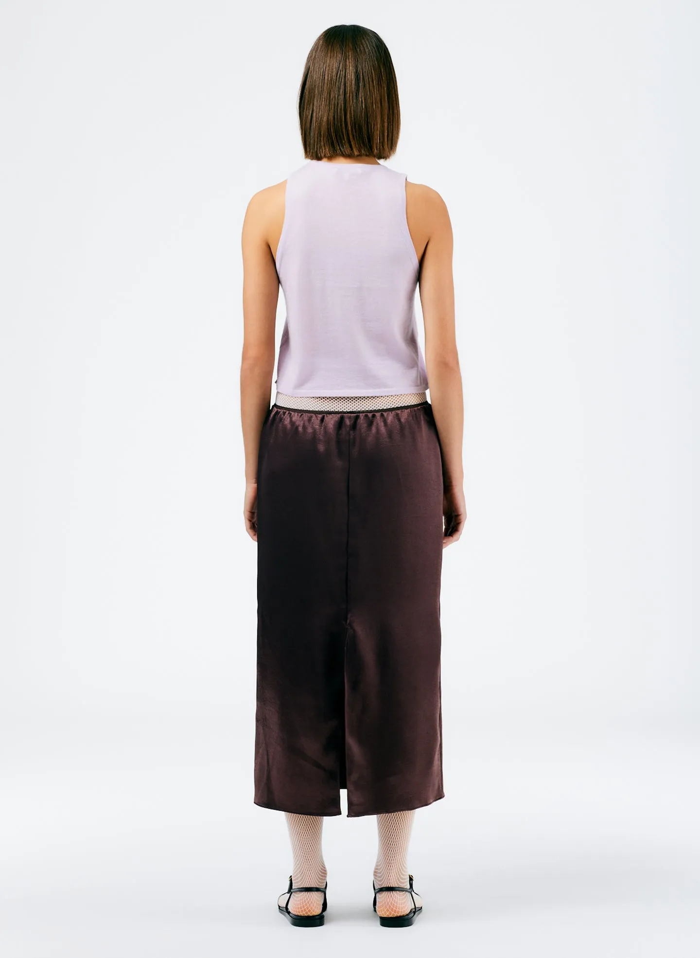 Summer Satin Slip Skirt sold by Tibi product image thumbnail 4