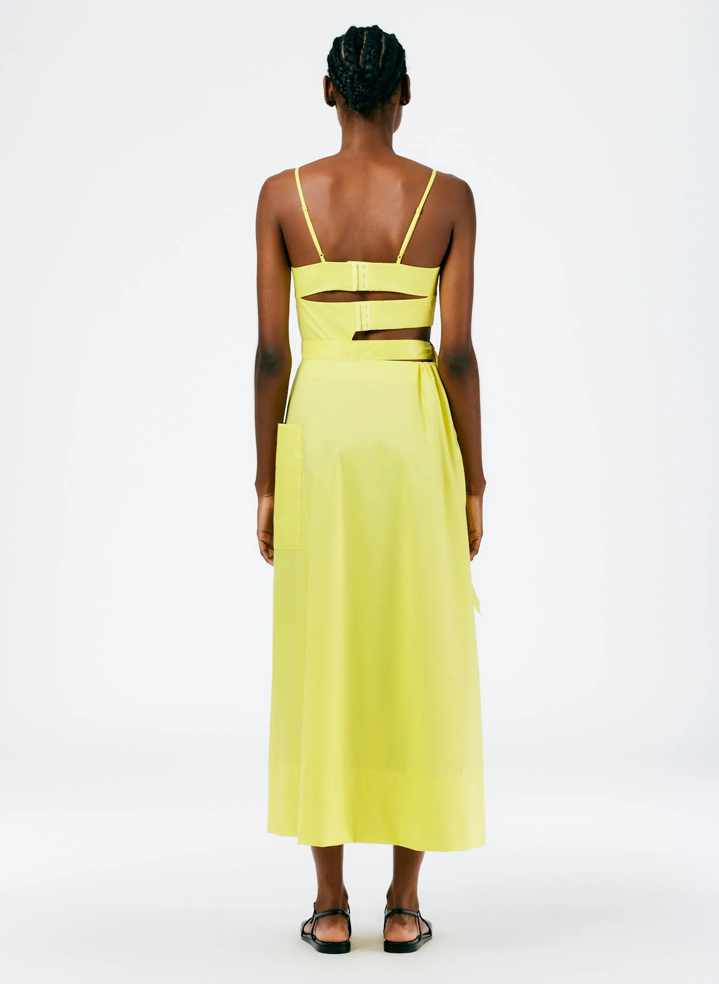 Italian Sporty Nylon Strappy Cut Out Dress sold by Tibi product image thumbnail 3