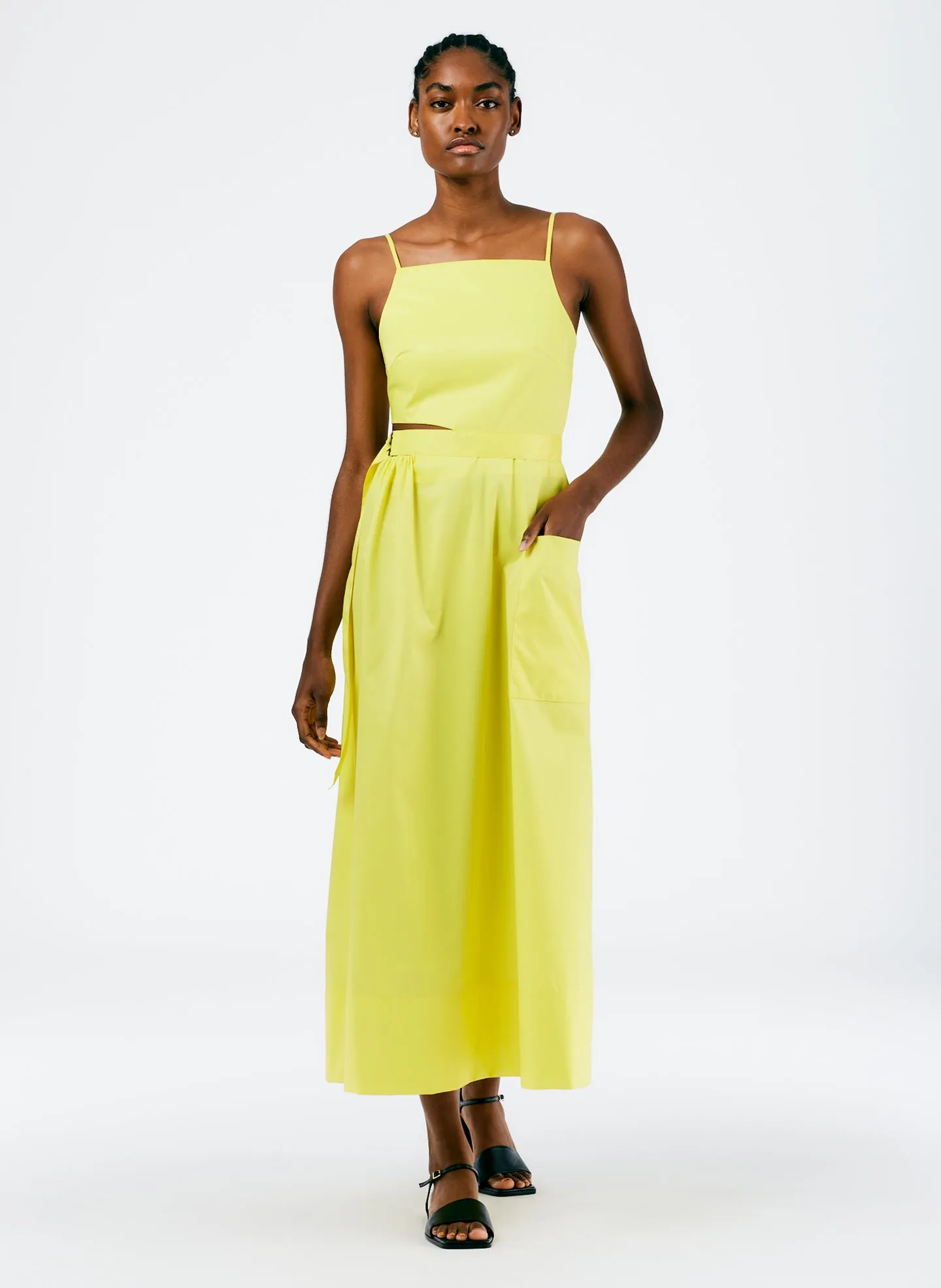 Italian Sporty Nylon Strappy Cut Out Dress sold by Tibi