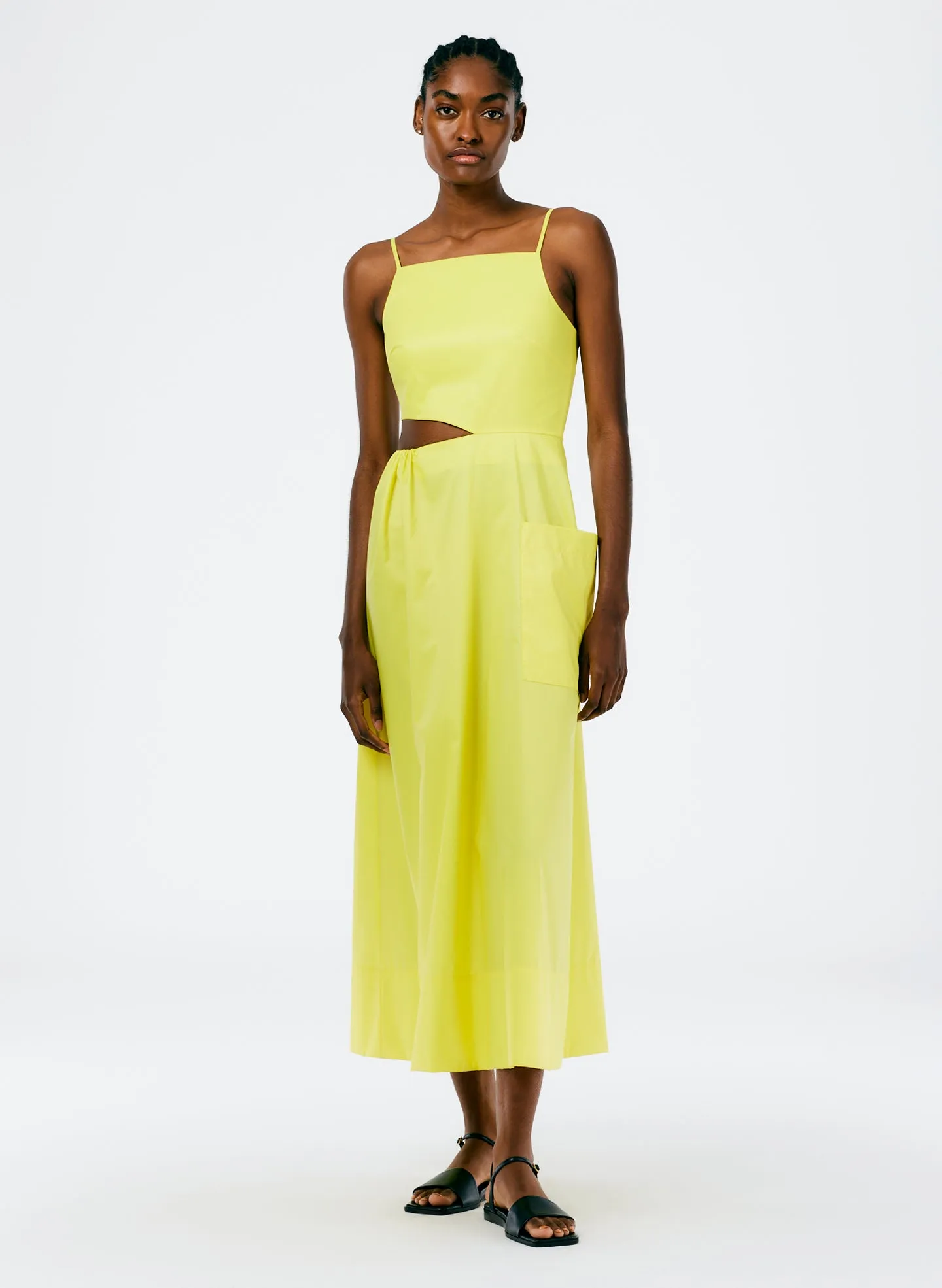 Italian Sporty Nylon Strappy Cut Out Dress sold by Tibi product image thumbnail 4