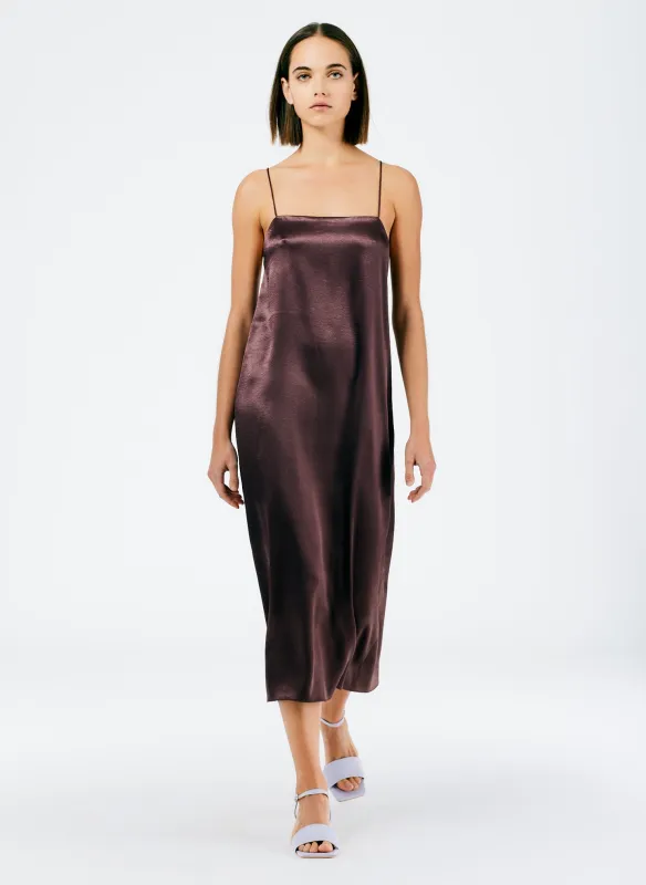 Summer Satin Slip Dress made by Tibi