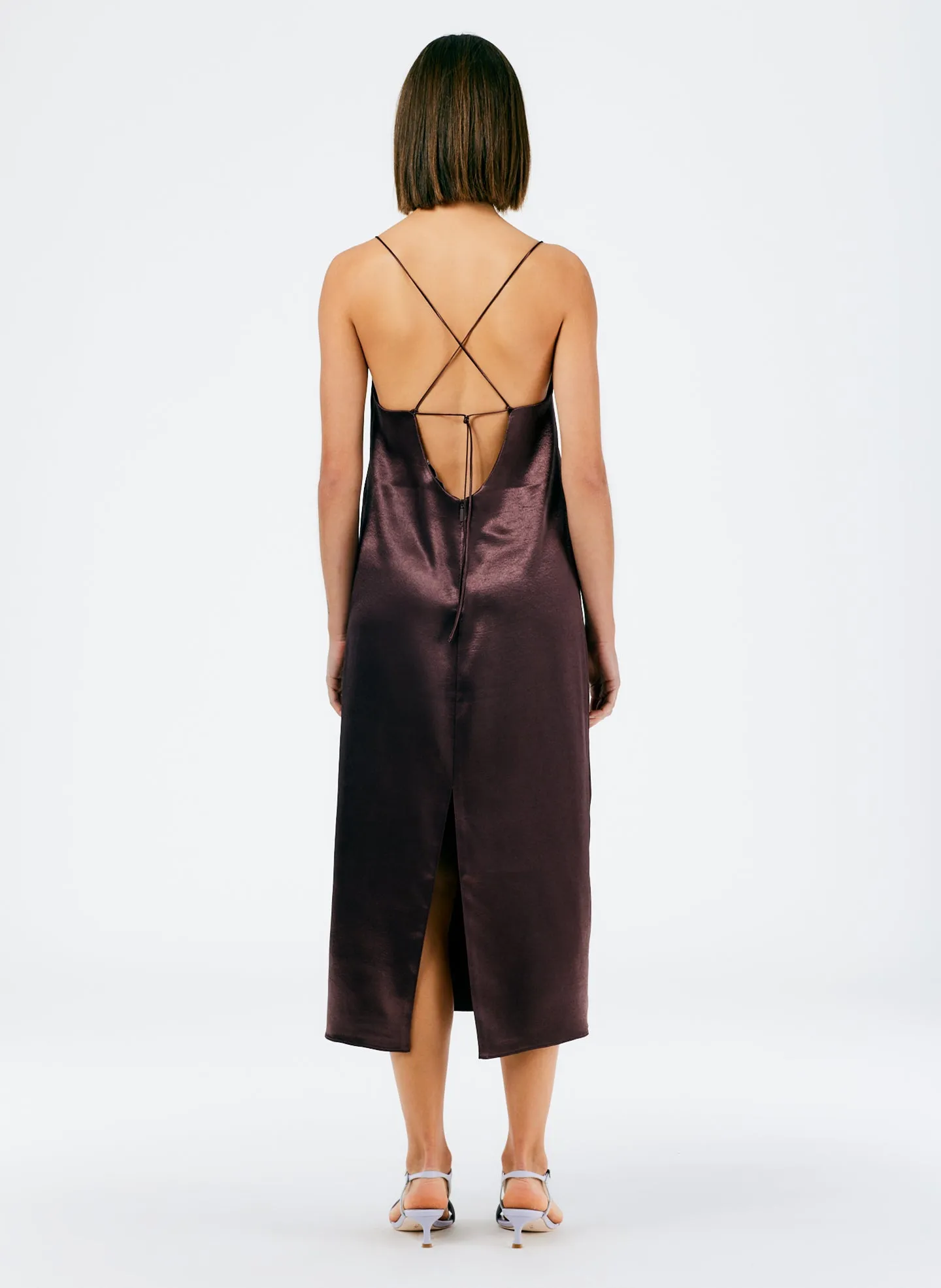 Summer Satin Slip Dress sold by Tibi product image thumbnail 3