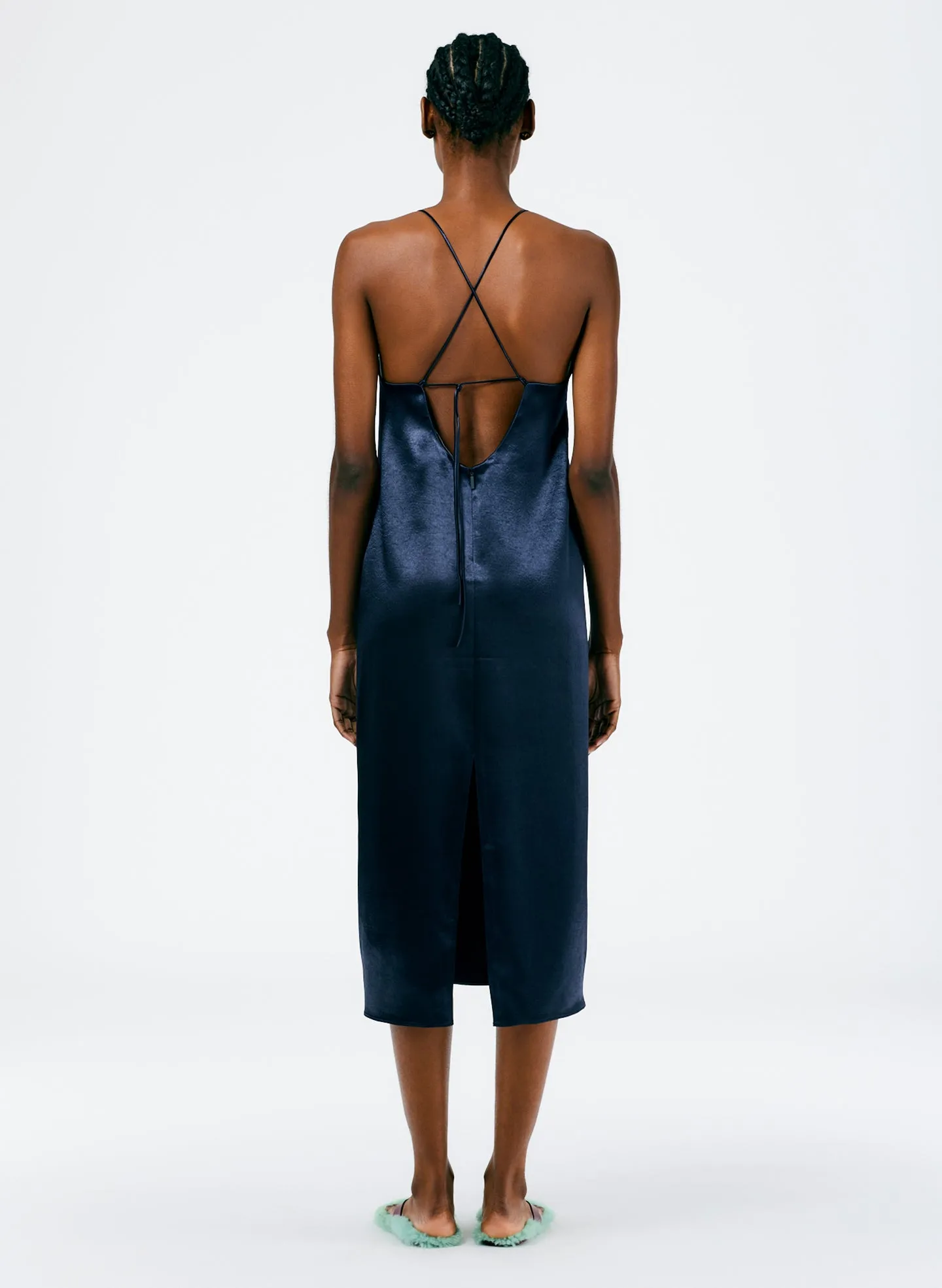 Summer Satin Slip Dress sold by Tibi product image thumbnail 3