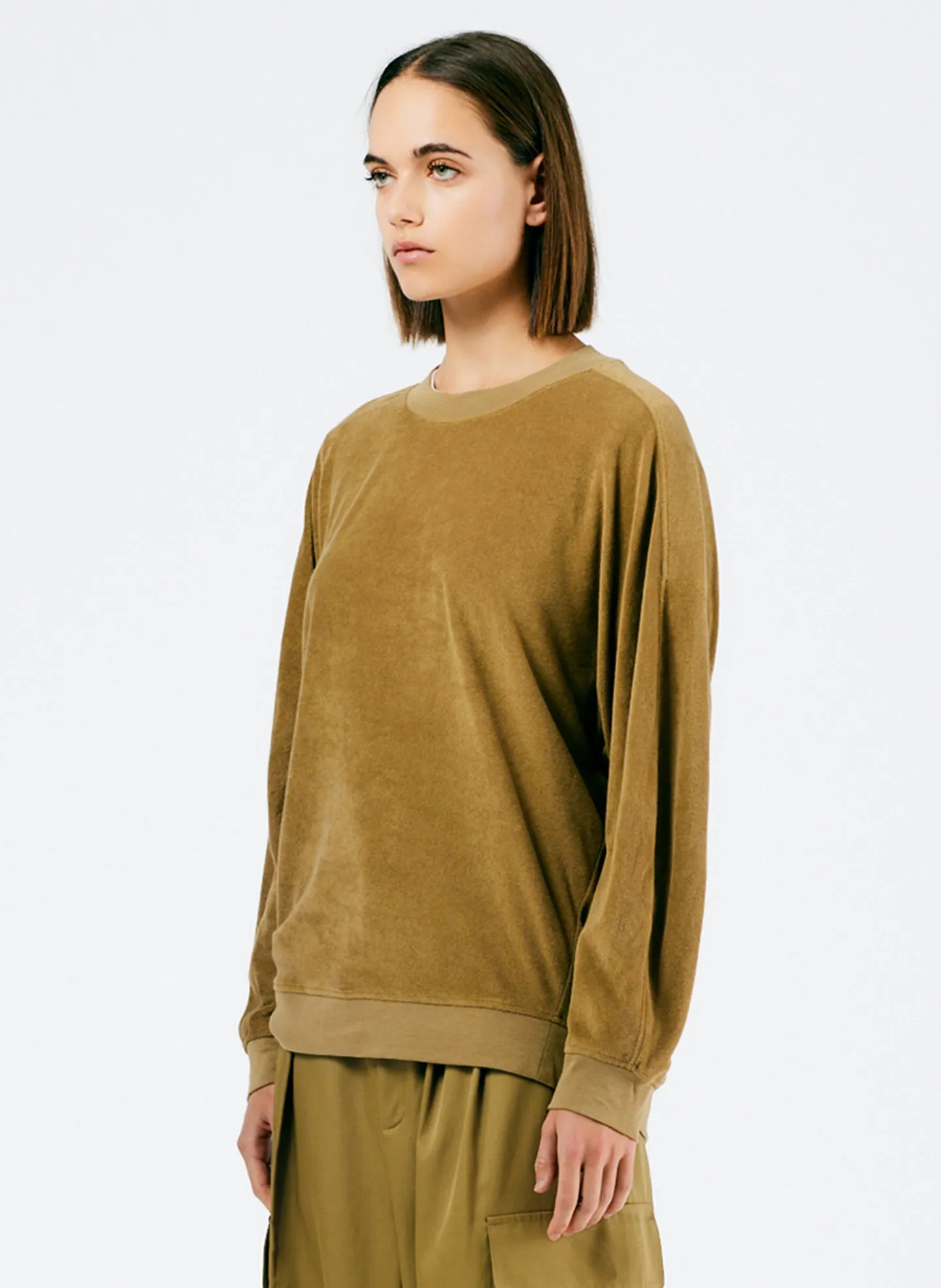 Summer Terry Crewneck Sweatshirt sold by Tibi product image thumbnail 2