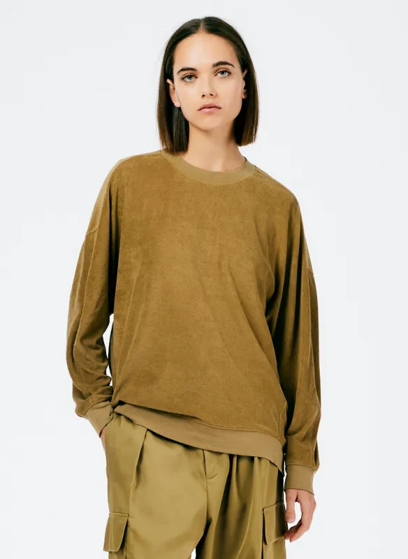 Summer Terry Crewneck Sweatshirt sold by Tibi