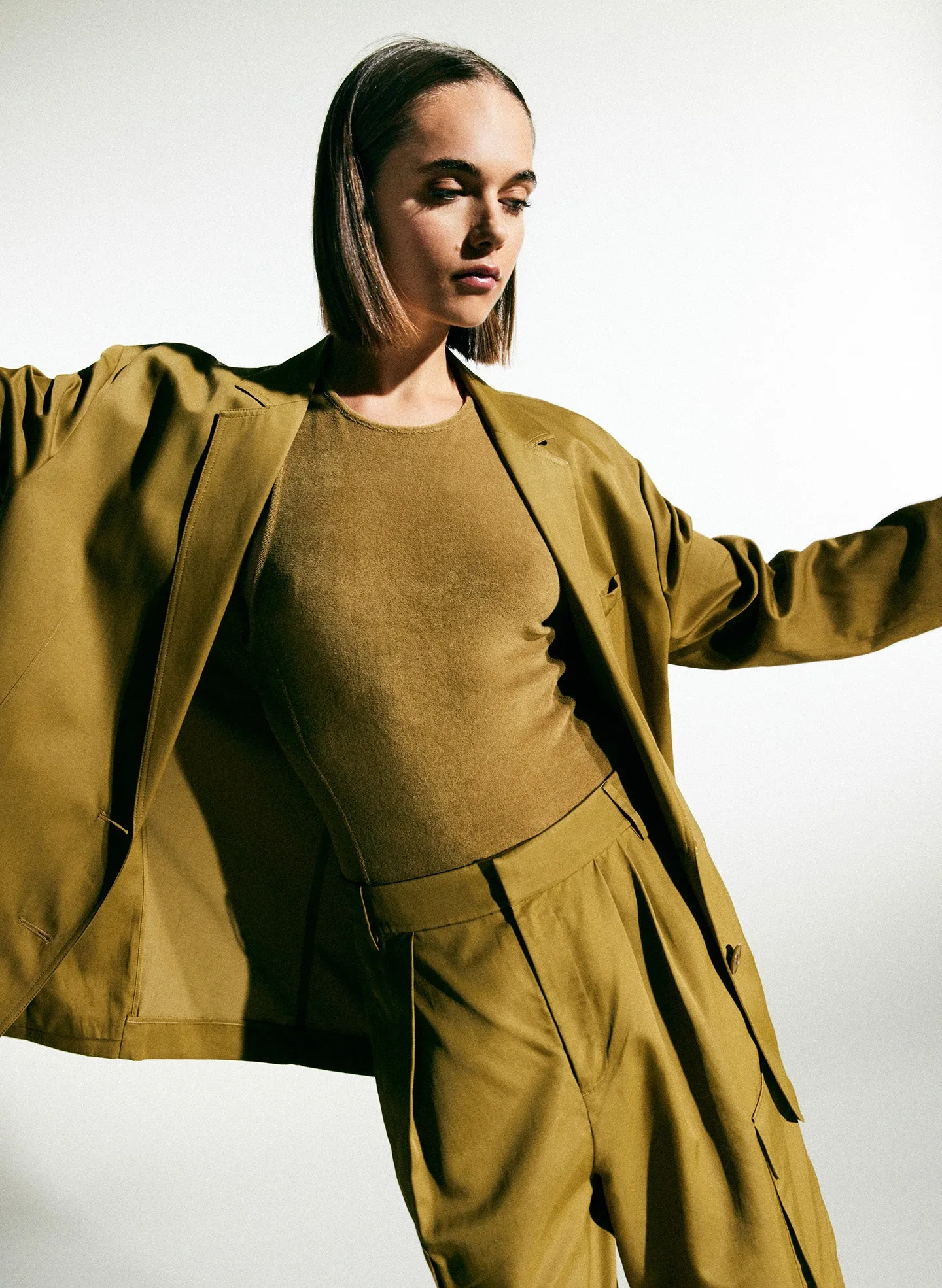 Summer Terry Crewneck Racerback Bodysuit sold by Tibi product image thumbnail 2