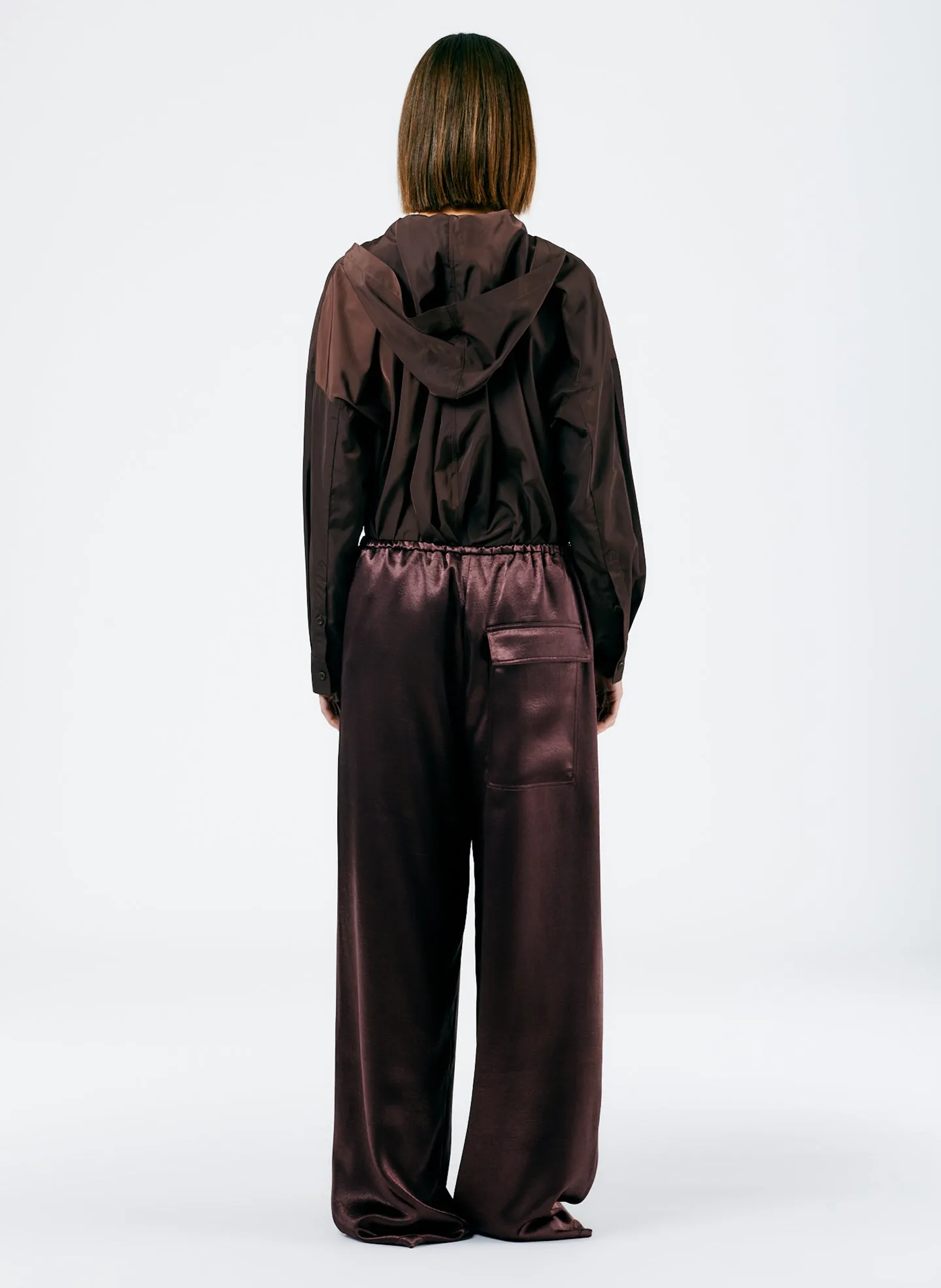 Summer Satin Wide Leg Pull On Pant sold by Tibi product image thumbnail 3