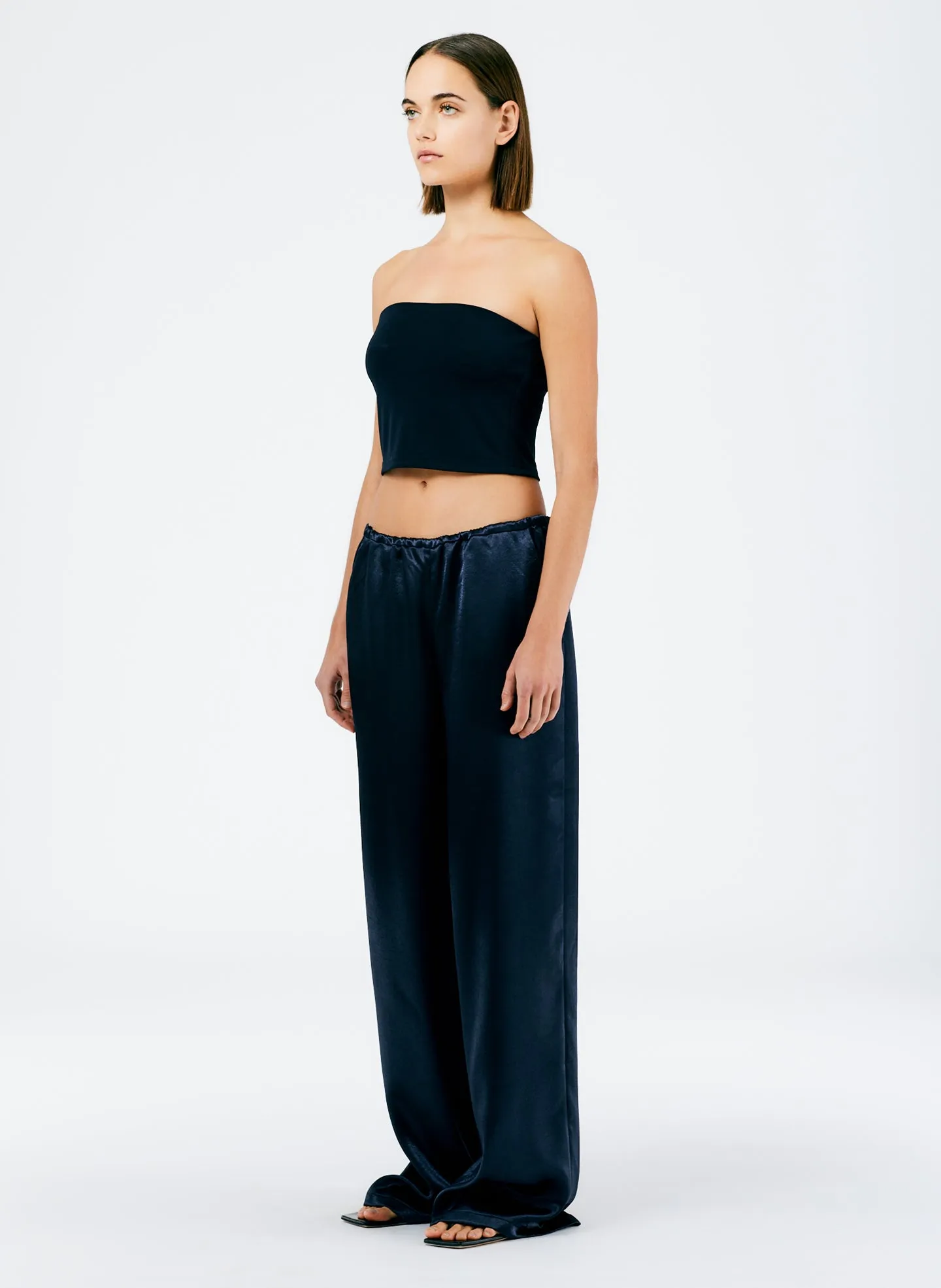 Summer Satin Wide Leg Pull On Pant sold by Tibi product image thumbnail 3