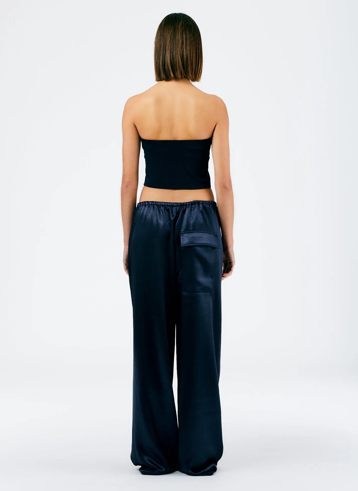 Summer Satin Wide Leg Pull On Pant sold by Tibi product image thumbnail 4