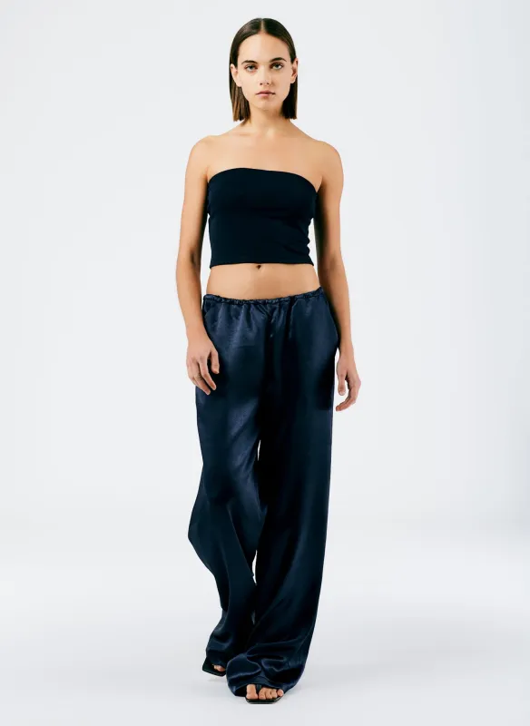Summer Satin Wide Leg Pull On Pant sold by Tibi