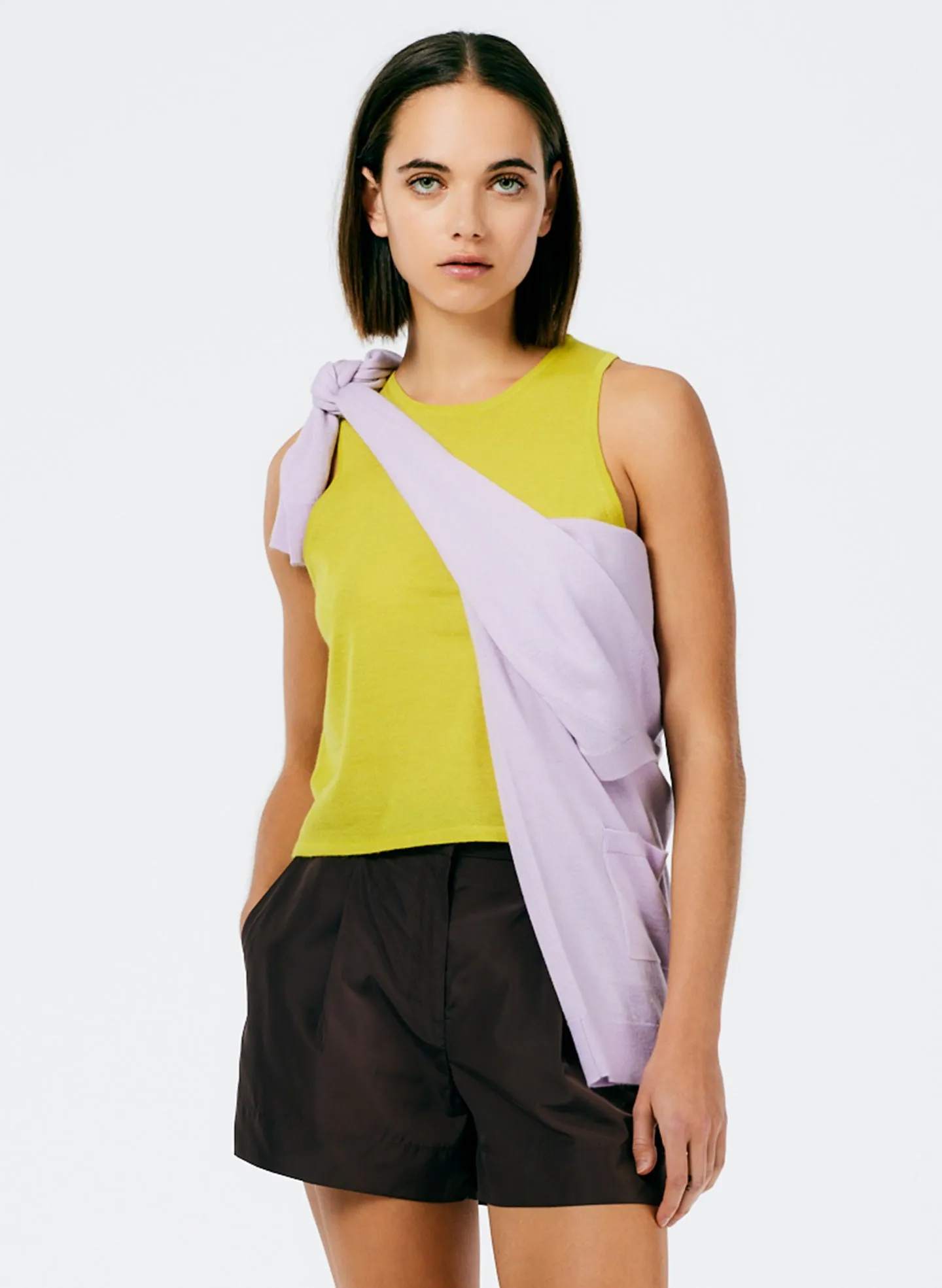 Tissue Cashmere Tank sold by Tibi