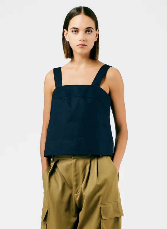 Eco Poplin Strappy Top sold by Tibi