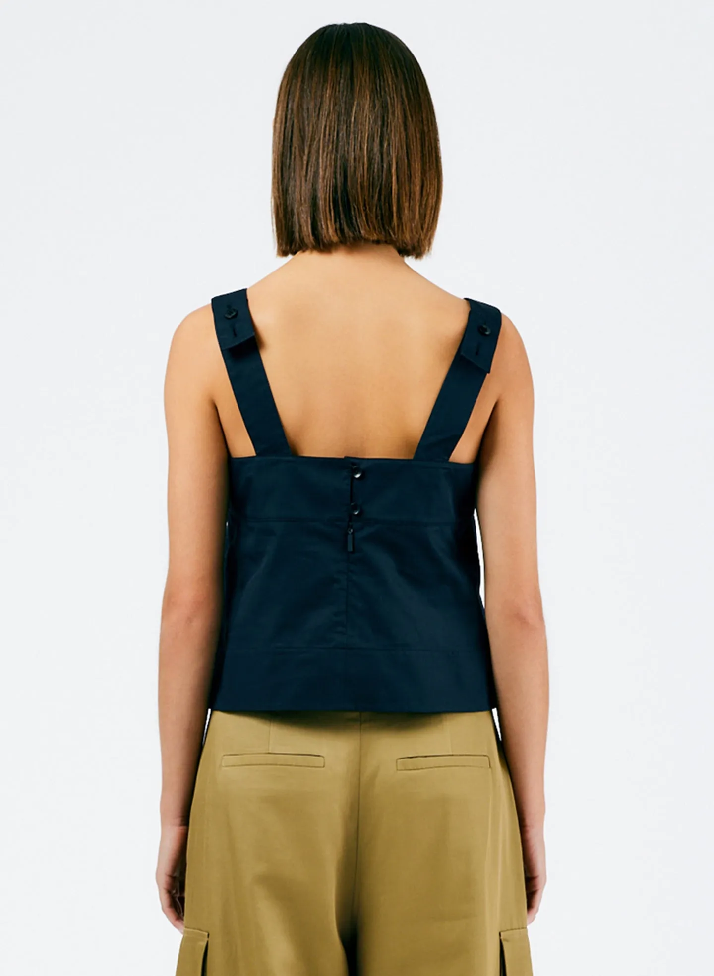 Eco Poplin Strappy Top sold by Tibi product image thumbnail 3